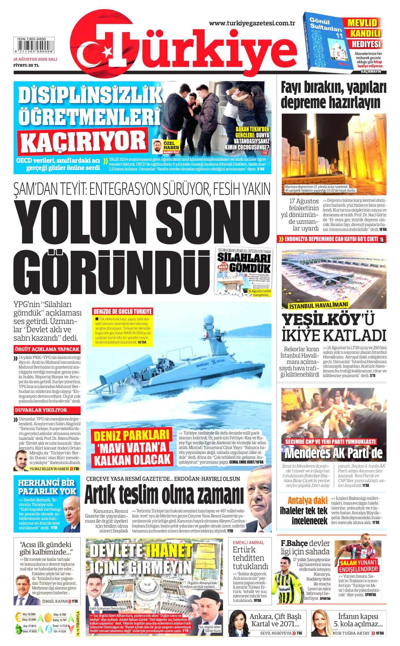 Gazeteler bugün ne yazdı? (18 Ağustos) - 3. fotoğraf