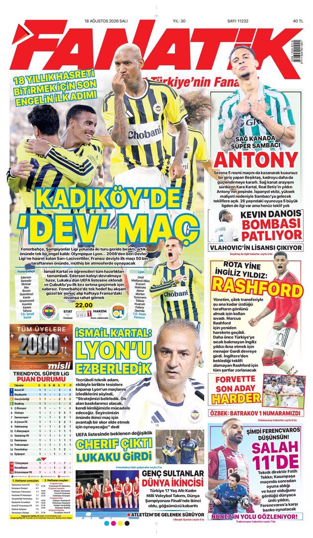 Kadıköy'de dev maç | Spor manşetleri - 1. fotoğraf