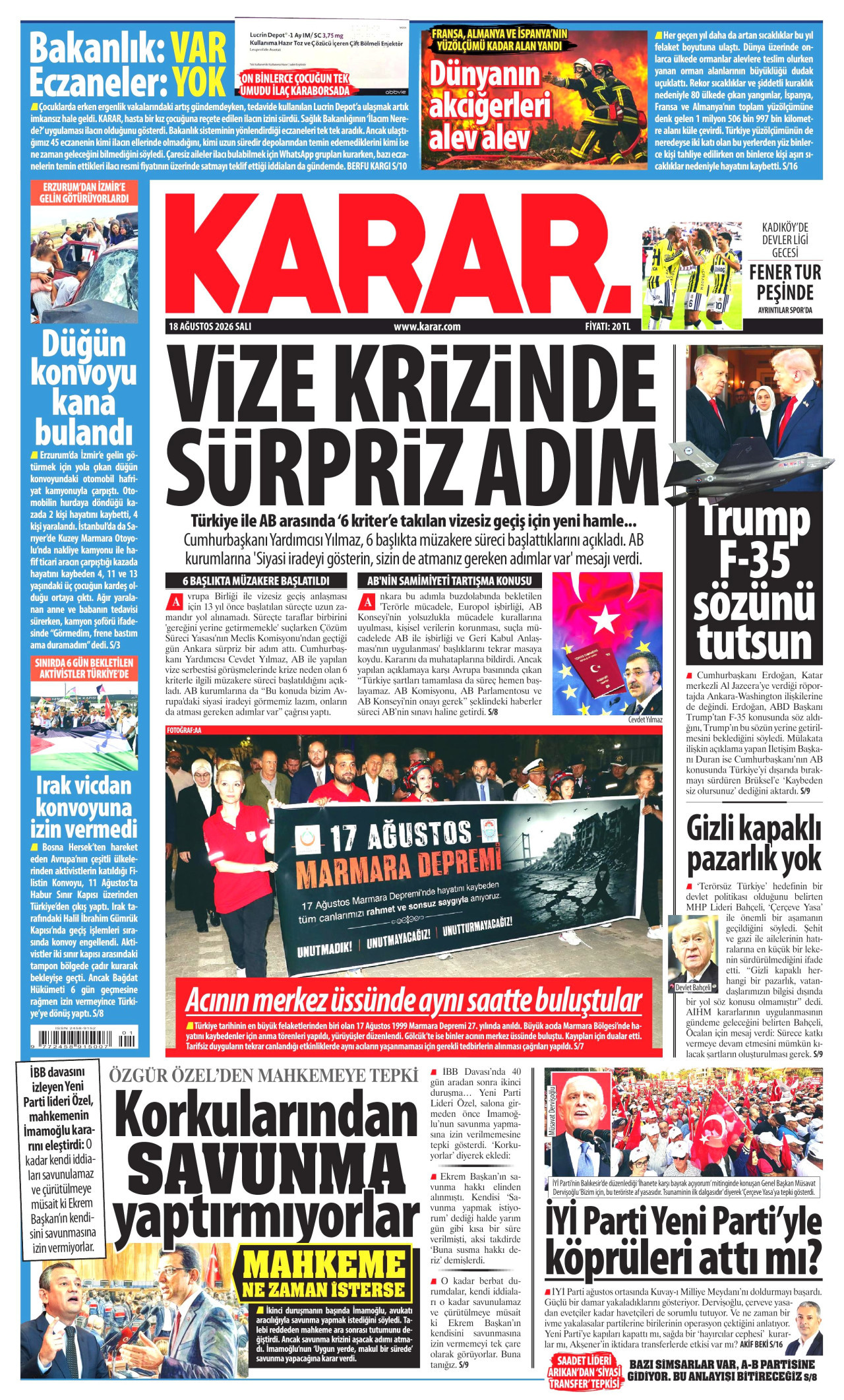 Gazeteler bugün ne yazdı? (18 Ağustos) - 9. fotoğraf