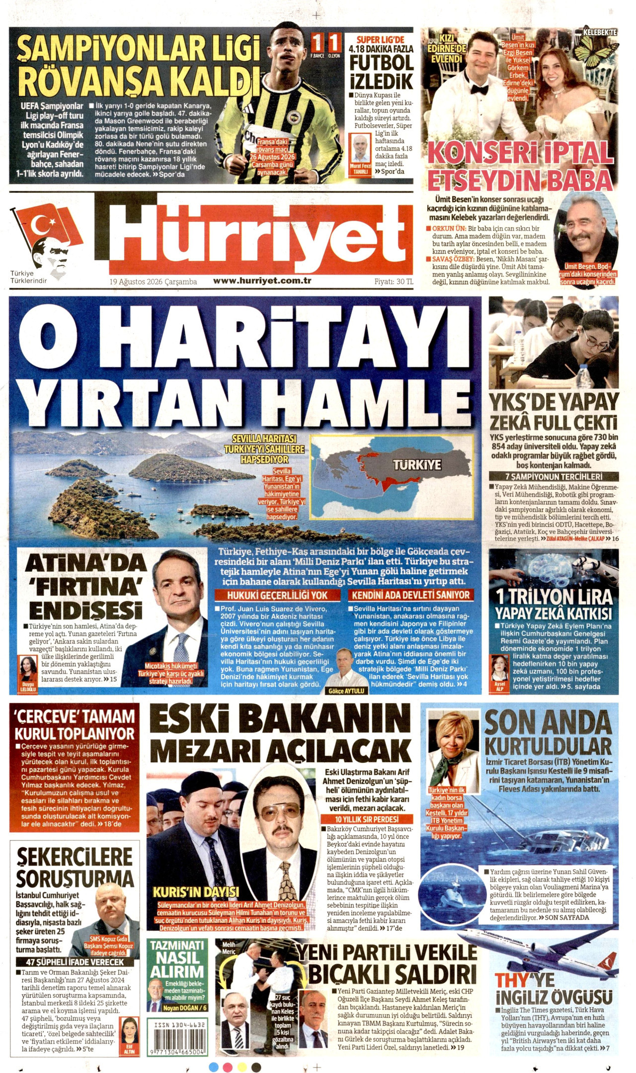 Gazeteler bugün ne yazdı? (19 Ağustos) - 1. fotoğraf