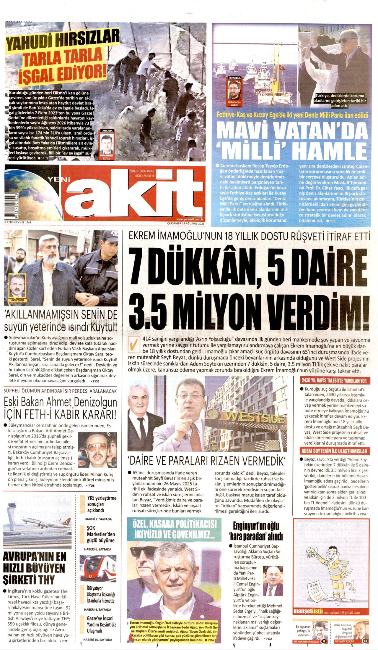 Gazeteler bugün ne yazdı? (19 Ağustos) - 9. fotoğraf