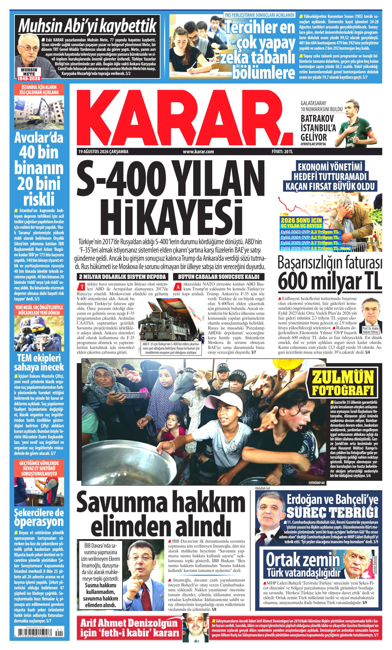Gazeteler bugün ne yazdı? (19 Ağustos) - 10. fotoğraf