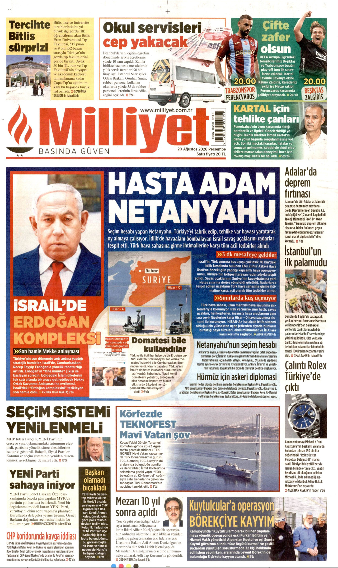 Gazeteler bugün ne yazdı? (20 Ağustos) - 10. fotoğraf