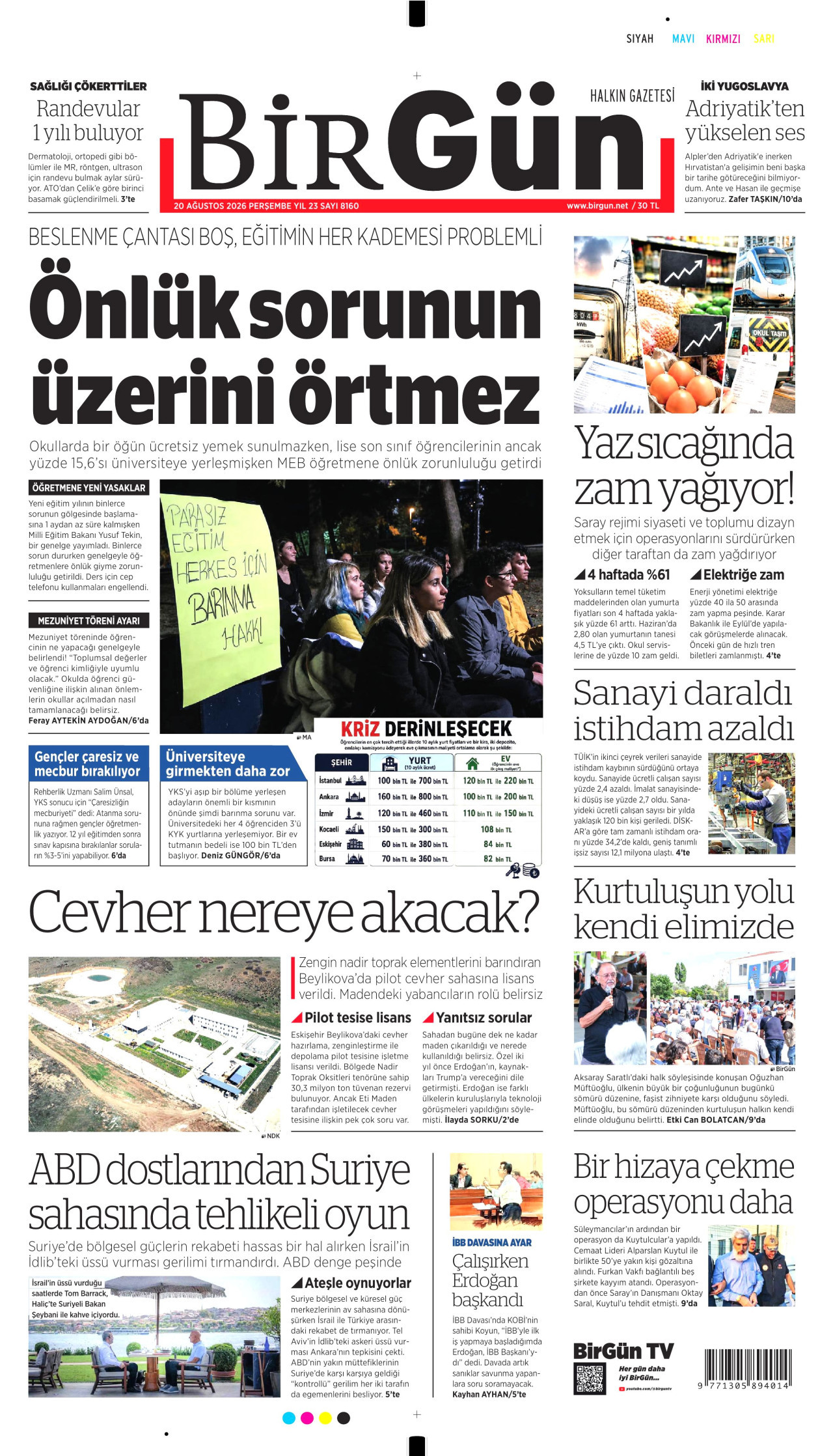 Gazeteler bugün ne yazdı? (20 Ağustos) - 1. fotoğraf