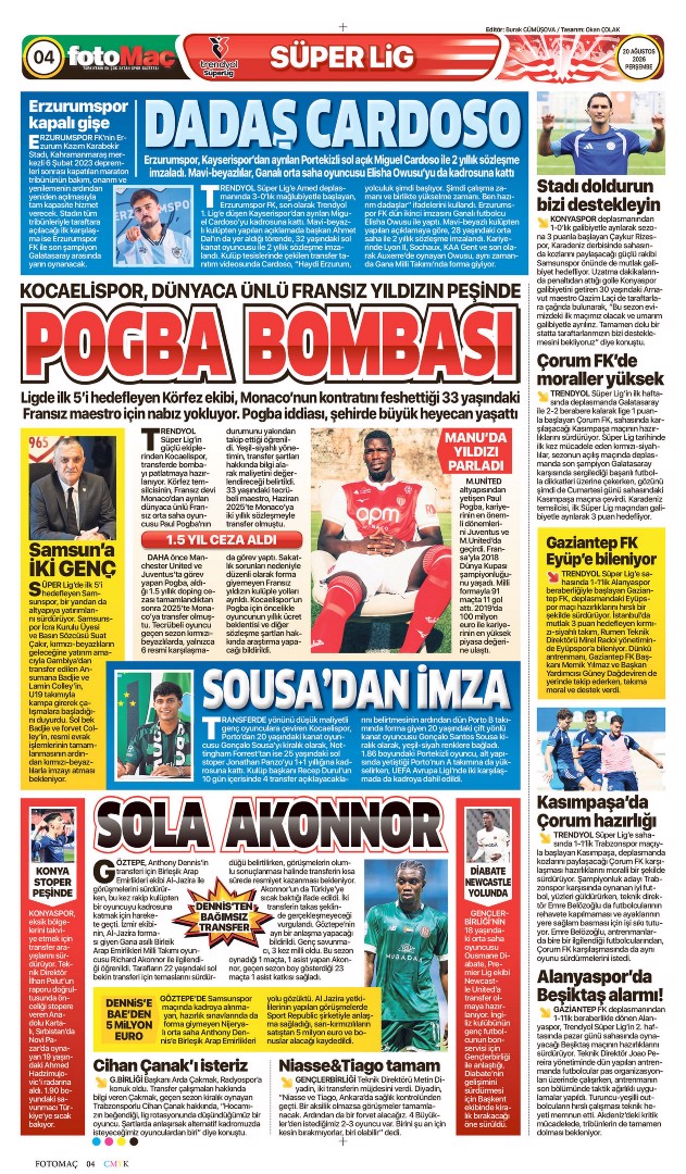 Kocaelispor'dan Pogba bombası | Spor manşetleri - 1. fotoğraf