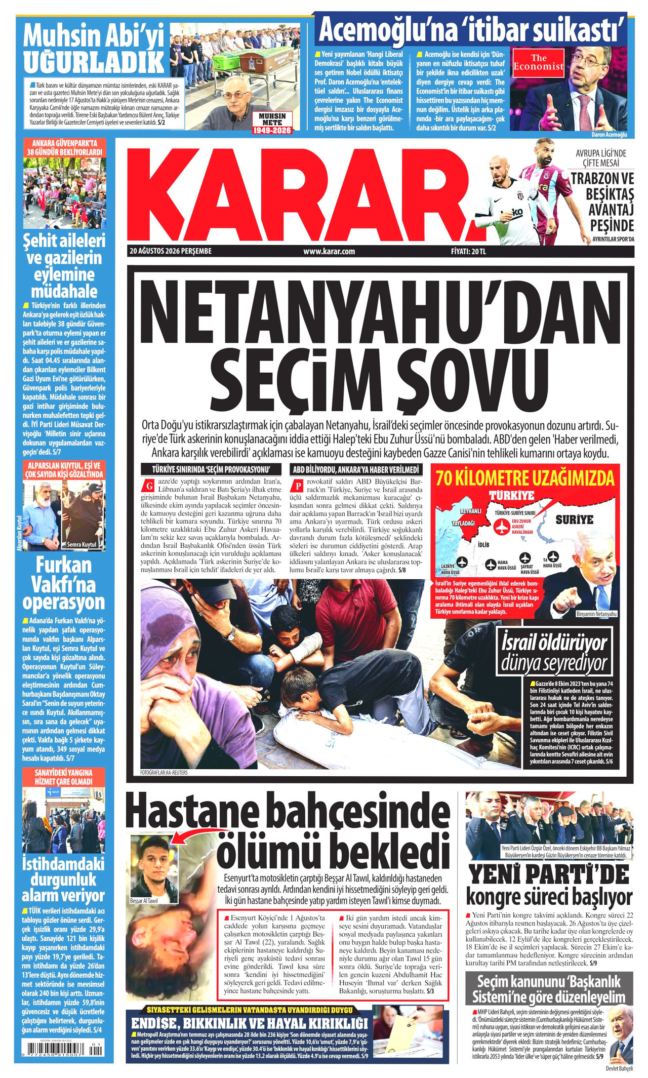 Gazeteler bugün ne yazdı? (20 Ağustos) - 6. fotoğraf