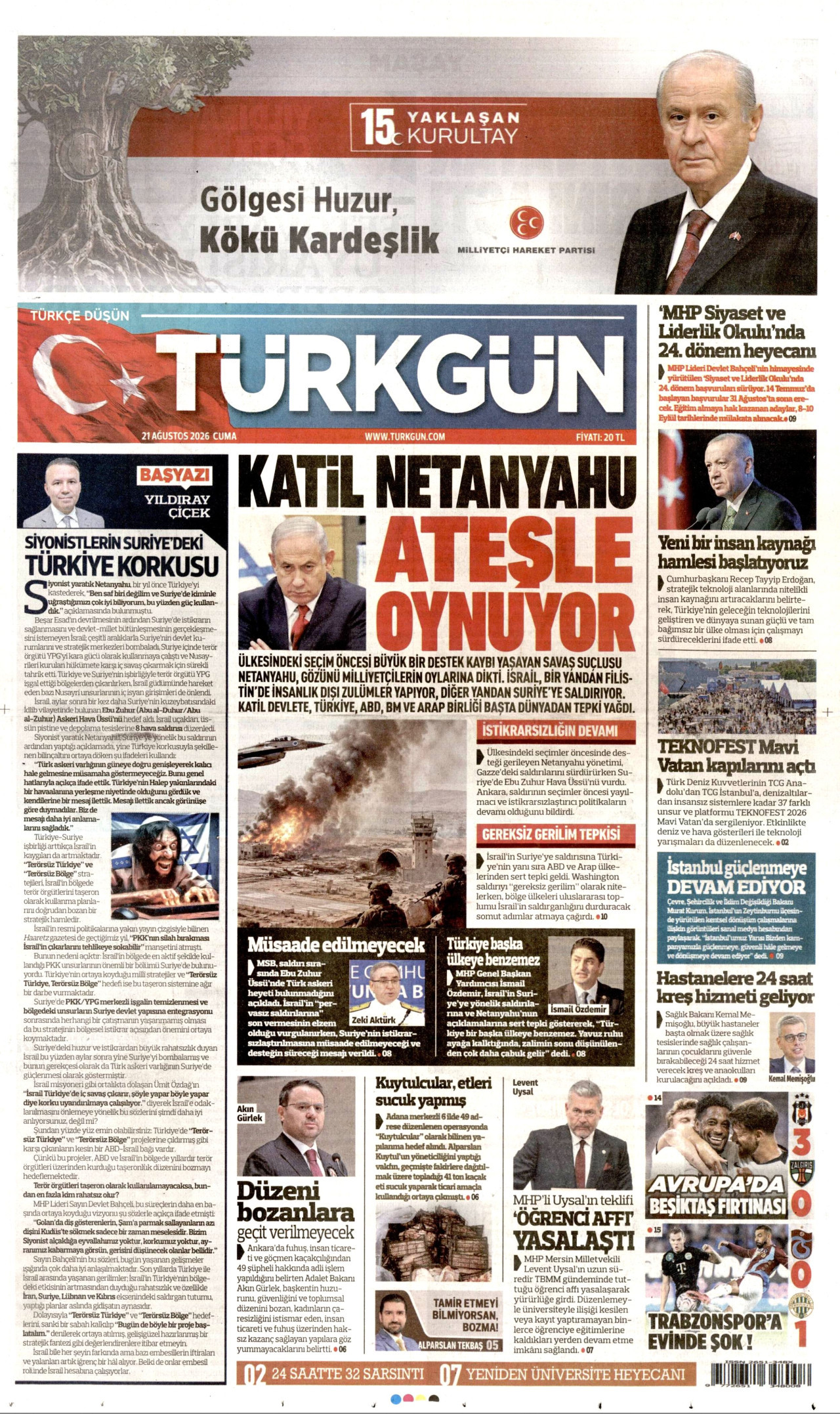 Gazeteler bugün ne yazdı? (21 Ağustos) - 6. fotoğraf