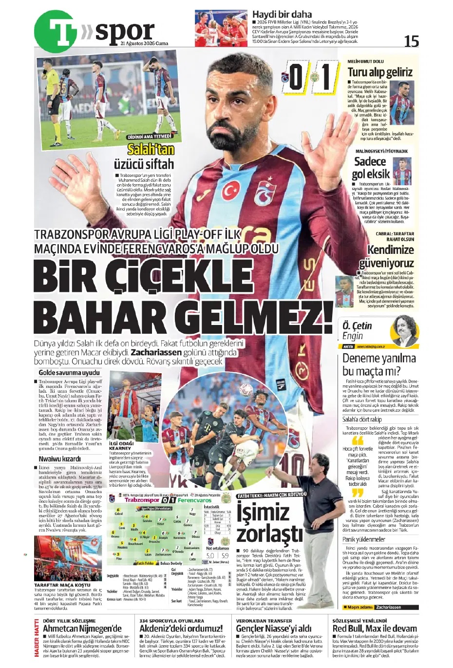 Kartal Avrupa'yı cebe koydu! Spor basını bugün ne yazdı? (21 Ağustos) - 11. fotoğraf
