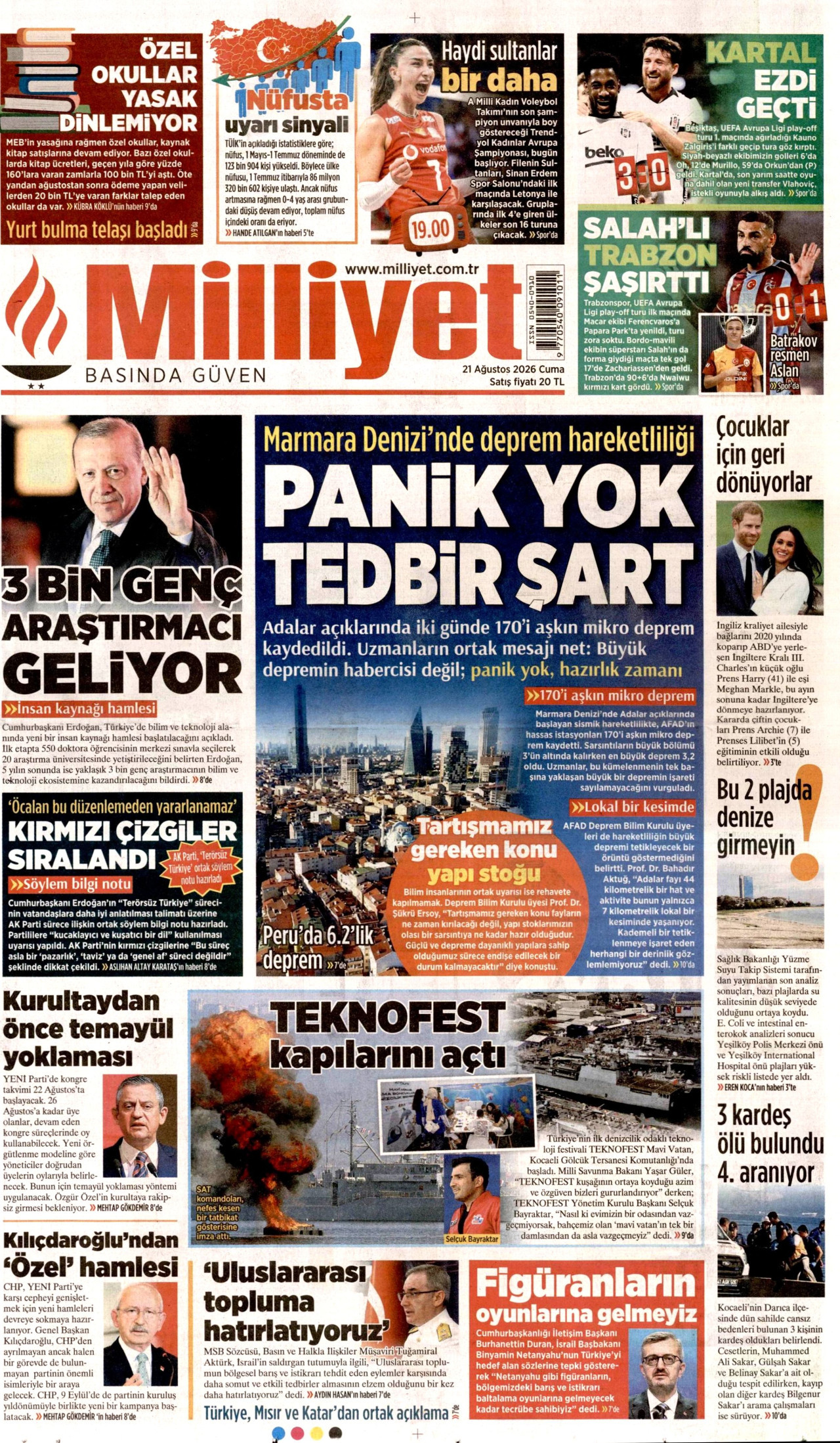 Gazeteler bugün ne yazdı? (21 Ağustos) - 7. fotoğraf