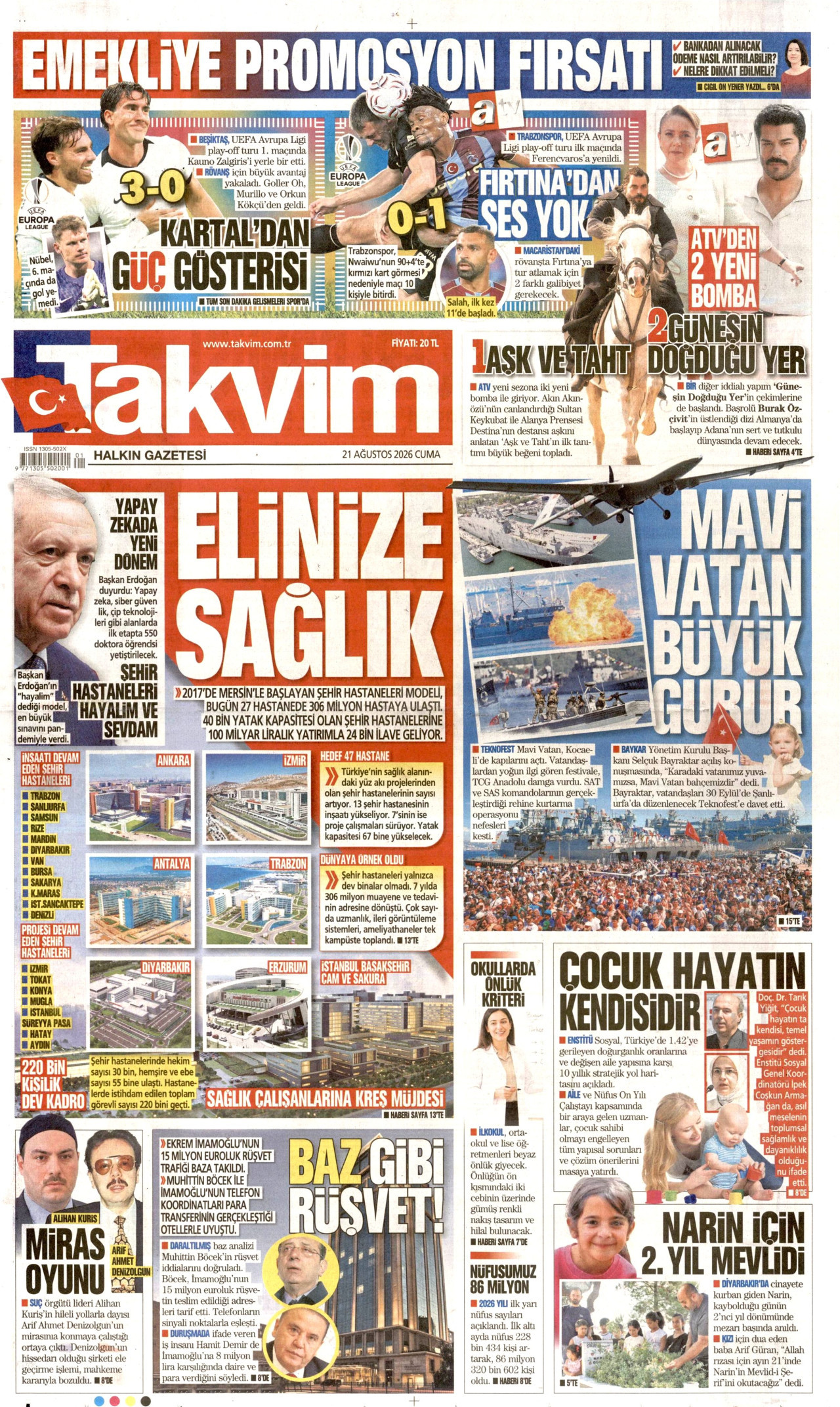 Gazeteler bugün ne yazdı? (21 Ağustos) - 8. fotoğraf