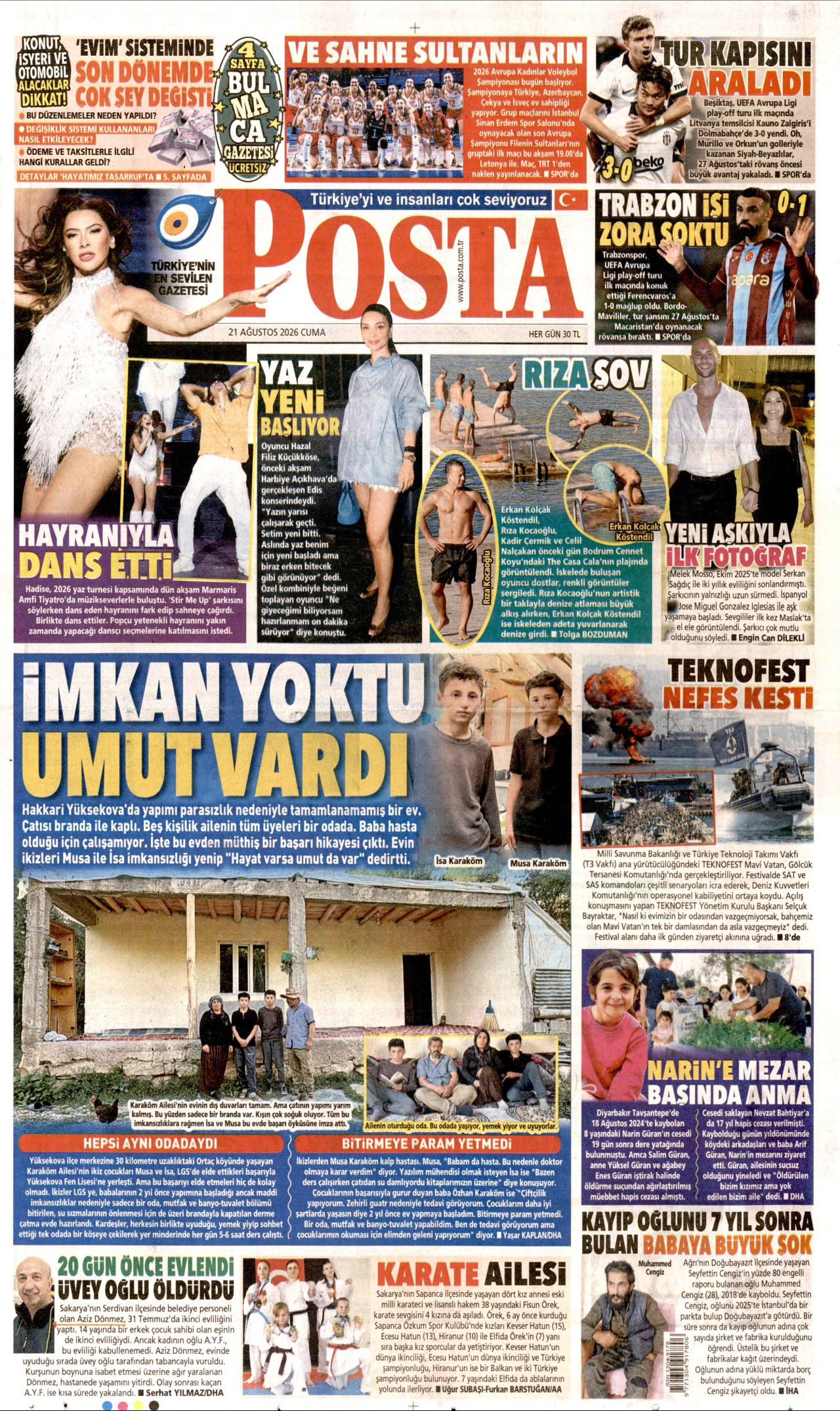 Gazeteler bugün ne yazdı? (21 Ağustos) - 9. fotoğraf