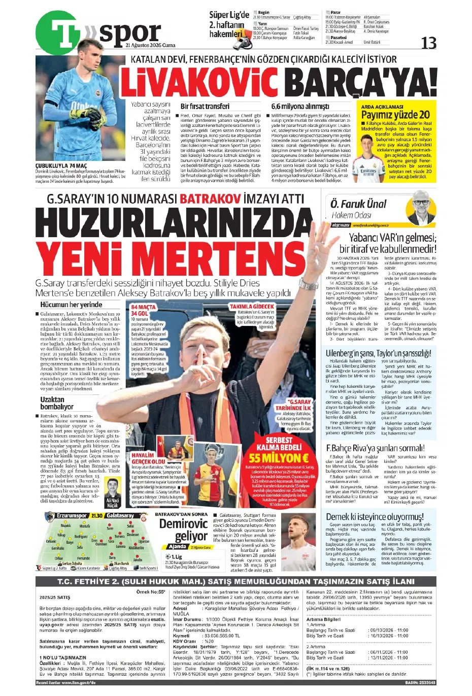 Kartal Avrupa'yı cebe koydu! Spor basını bugün ne yazdı? (21 Ağustos) - 9. fotoğraf