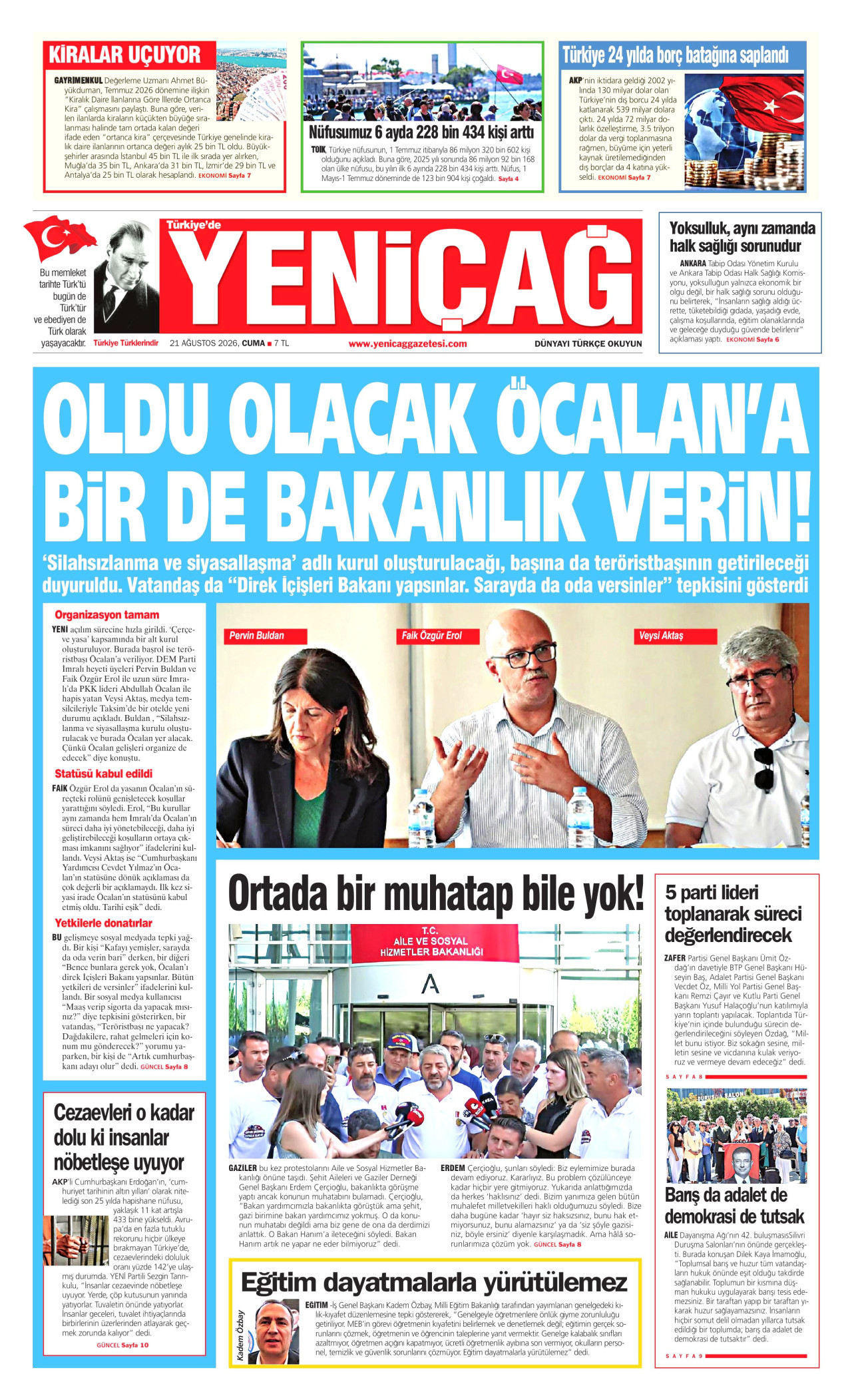 Gazeteler bugün ne yazdı? (21 Ağustos) - 2. fotoğraf