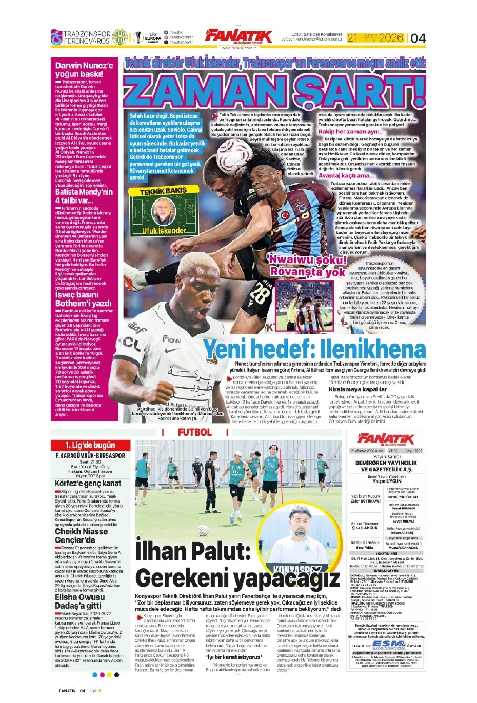 Kartal Avrupa'yı cebe koydu! Spor basını bugün ne yazdı? (21 Ağustos) - 5. fotoğraf