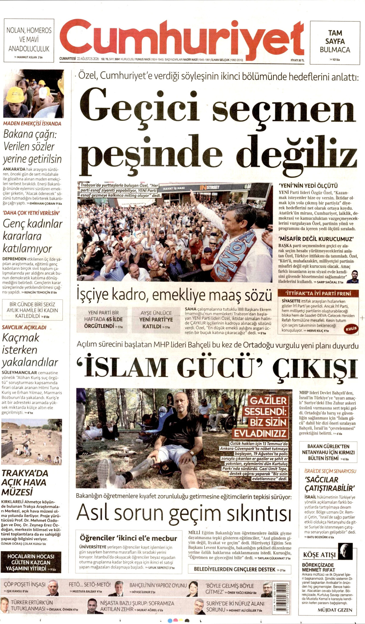 Gazeteler bugün ne yazdı? (22 Ağustos) - 2. fotoğraf