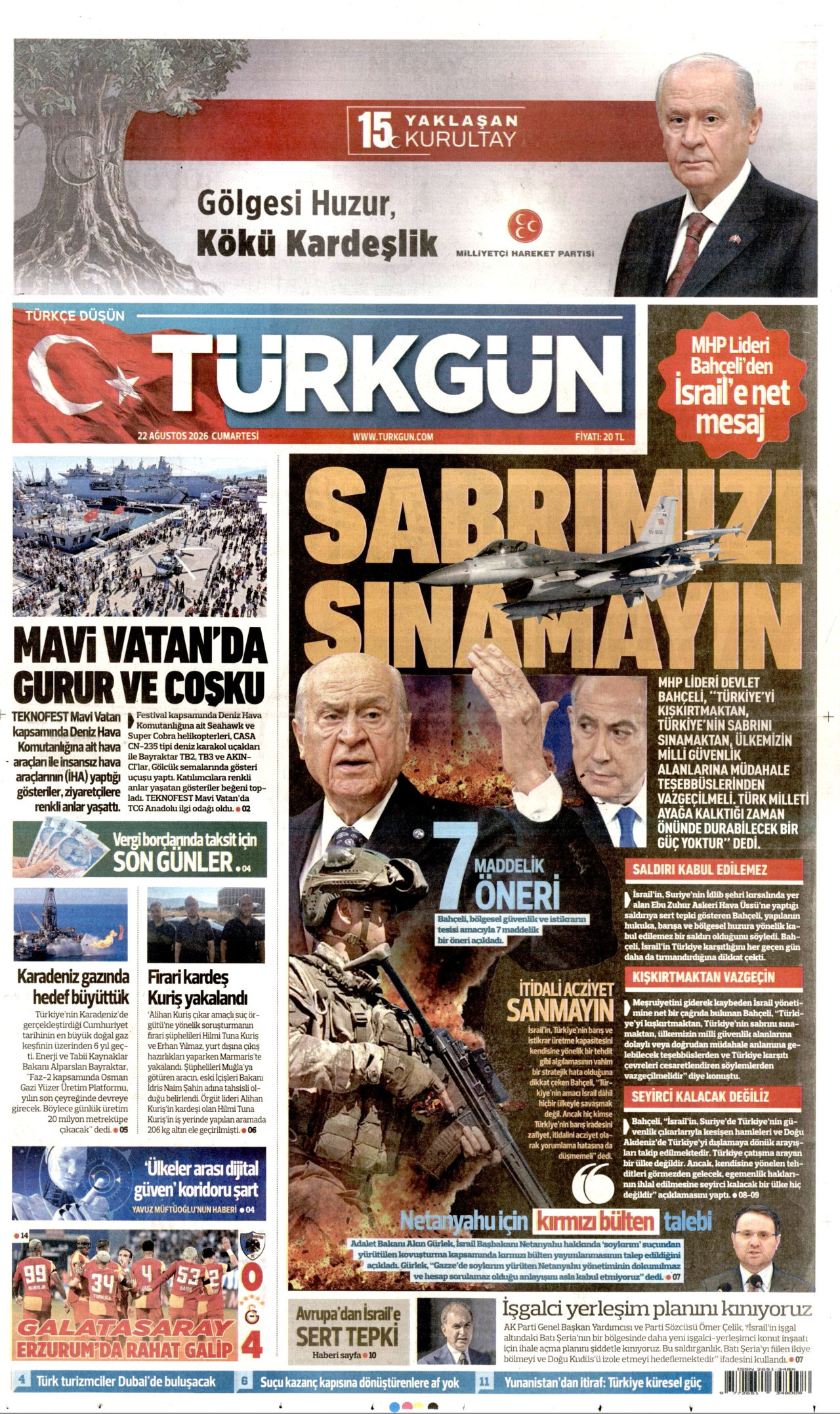Gazeteler bugün ne yazdı? (22 Ağustos) - 4. fotoğraf