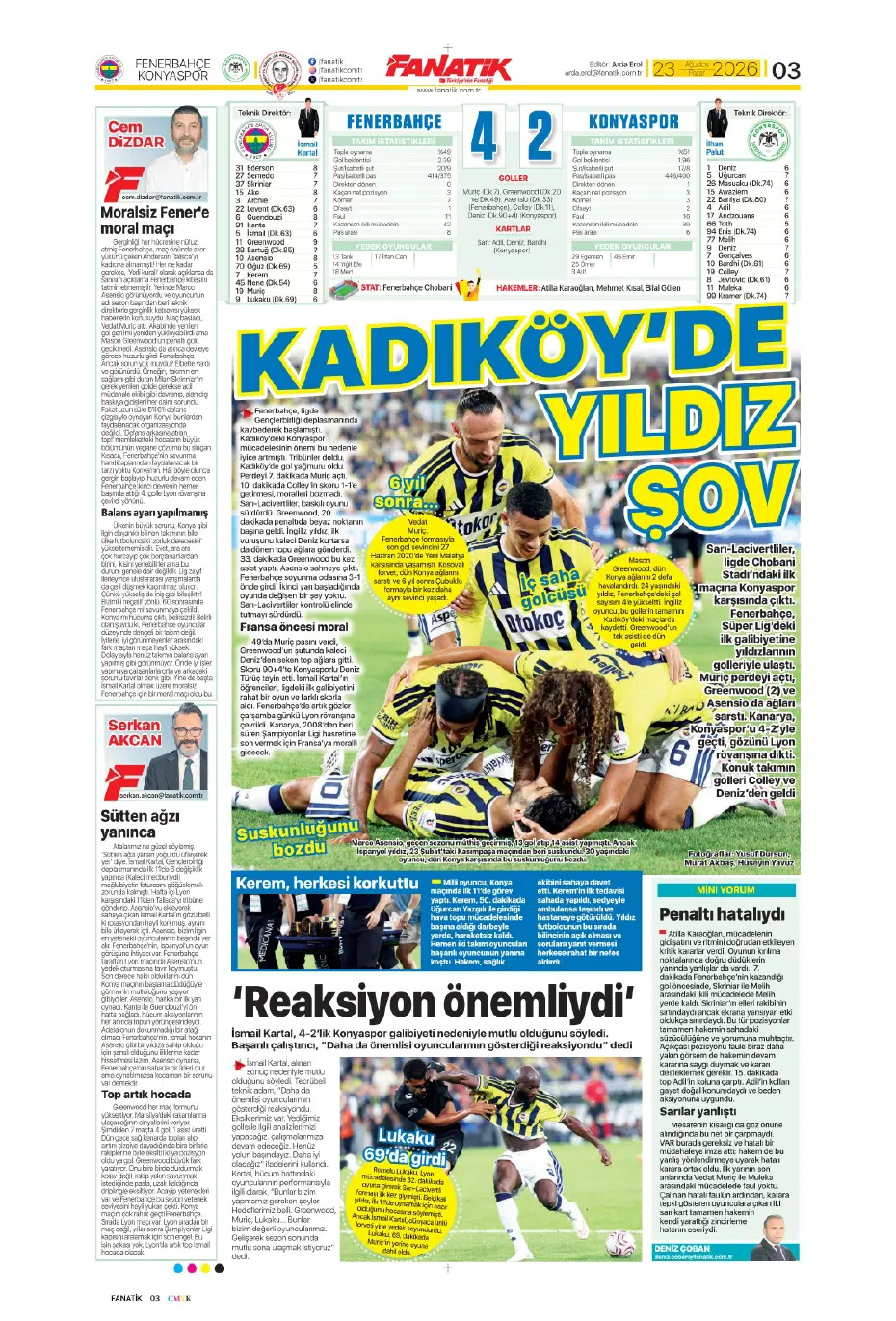 Seriye devam | Spor manşetleri - 6. fotoğraf