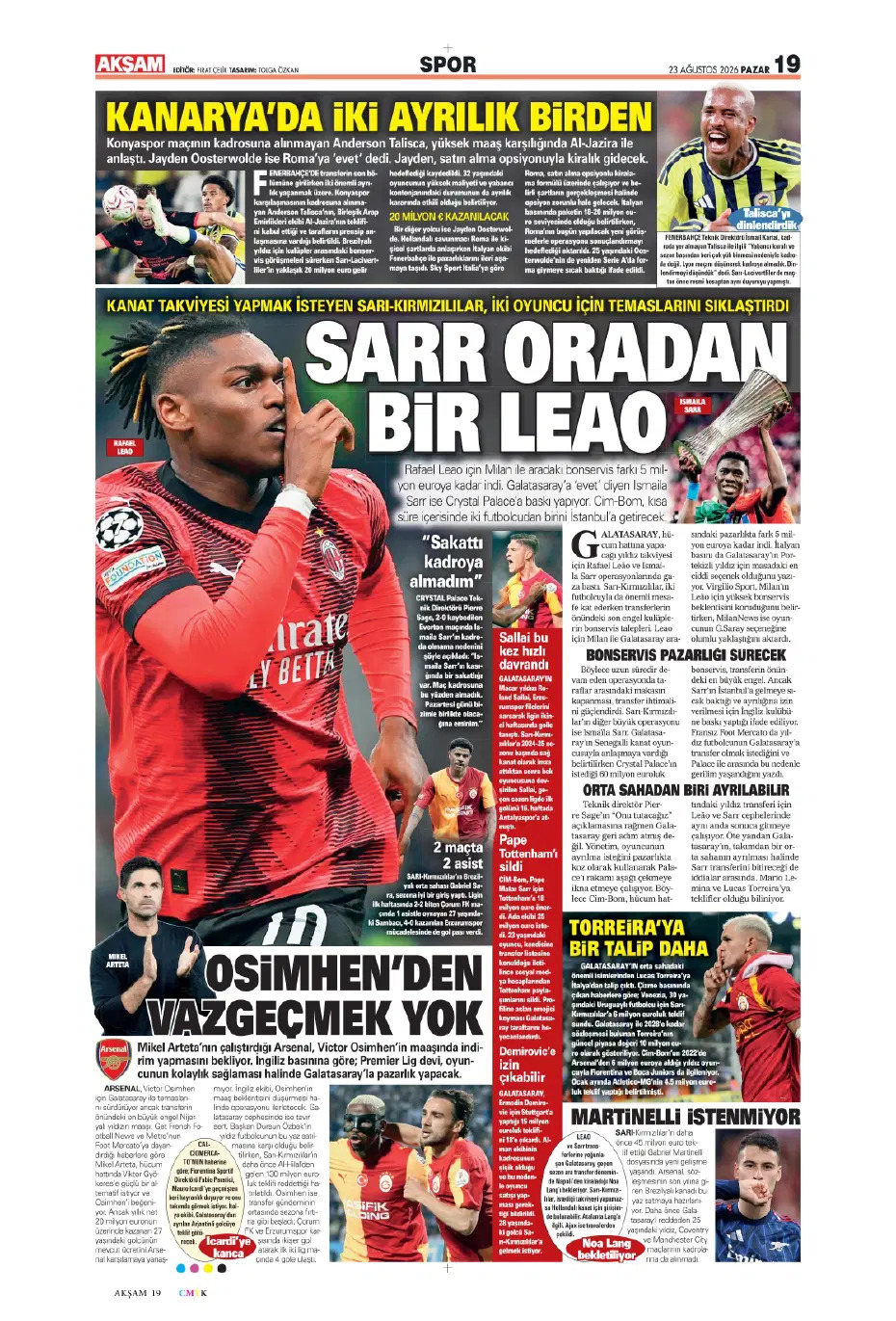 Seriye devam | Spor manşetleri - 10. fotoğraf