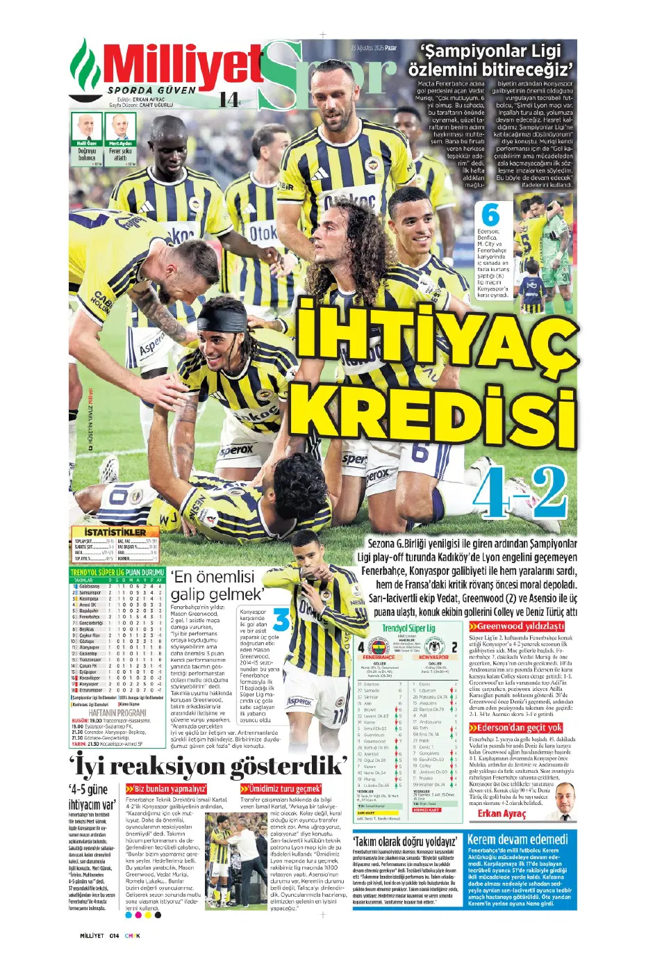 Seriye devam | Spor manşetleri - 11. fotoğraf