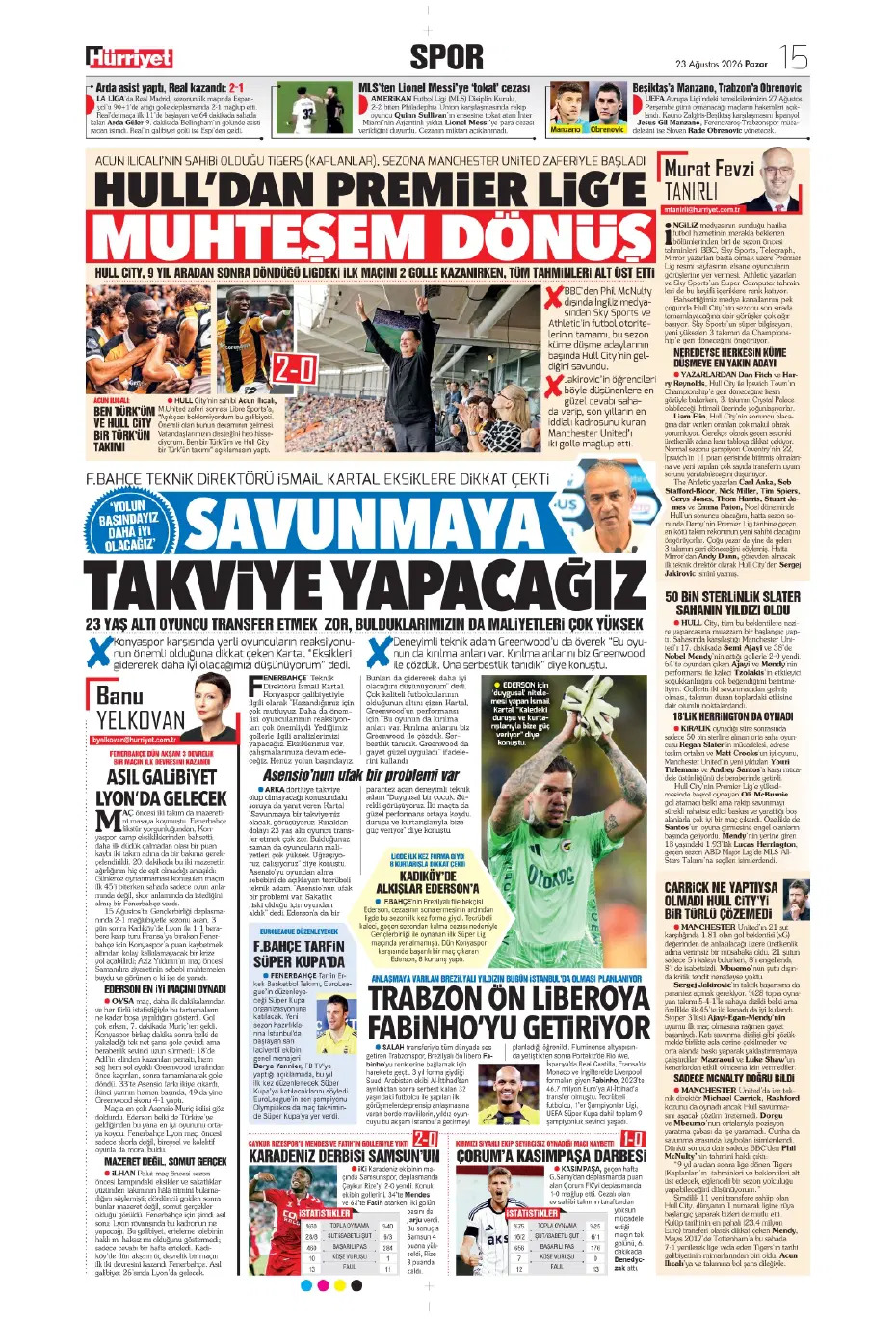 Seriye devam | Spor manşetleri - 12. fotoğraf