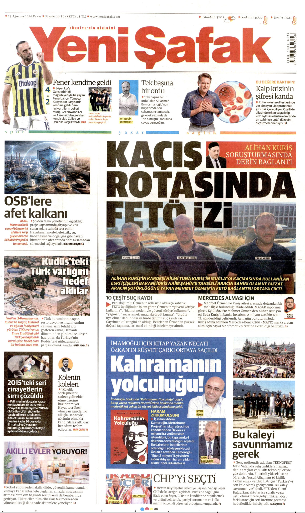 Gazeteler bugün ne yazdı? (23 Ağustos) - 2. fotoğraf