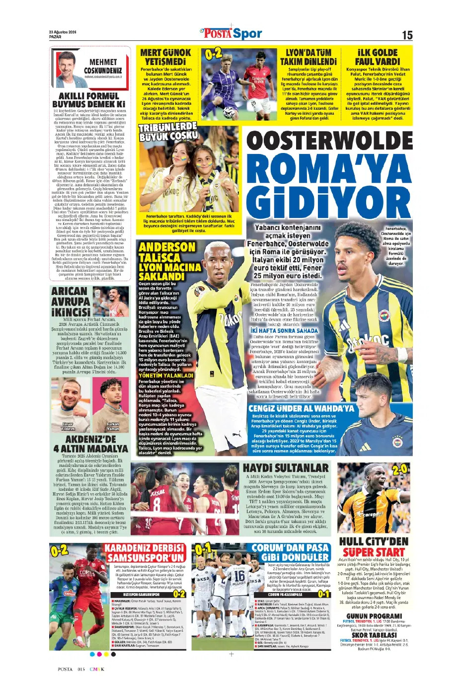 Seriye devam | Spor manşetleri - 8. fotoğraf