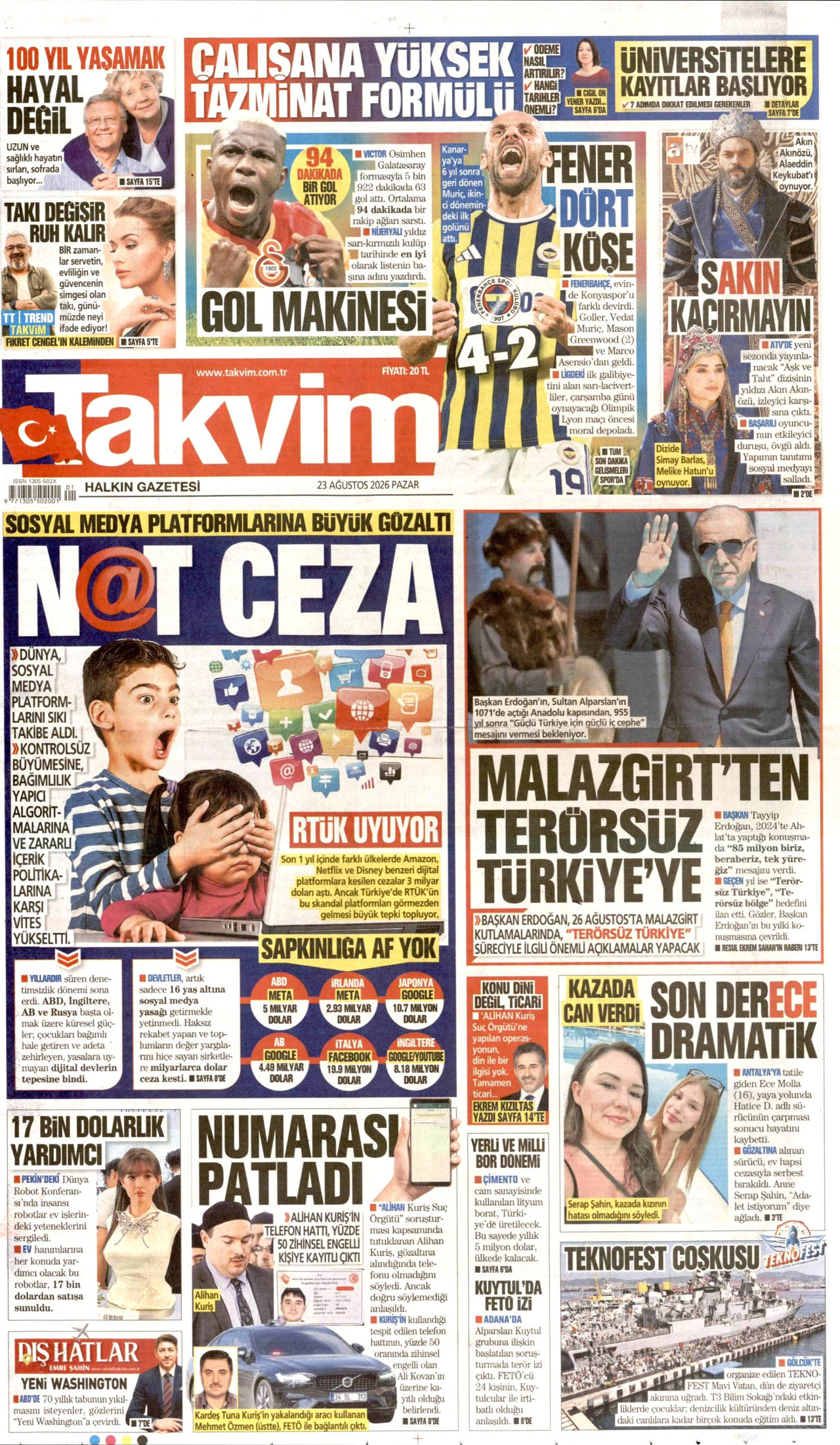 Gazeteler bugün ne yazdı? (23 Ağustos) - 11. fotoğraf