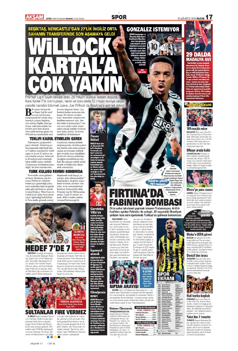 Seriye devam | Spor manşetleri - 4. fotoğraf