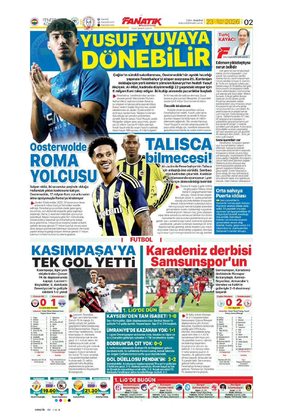 Seriye devam | Spor manşetleri - 15. fotoğraf
