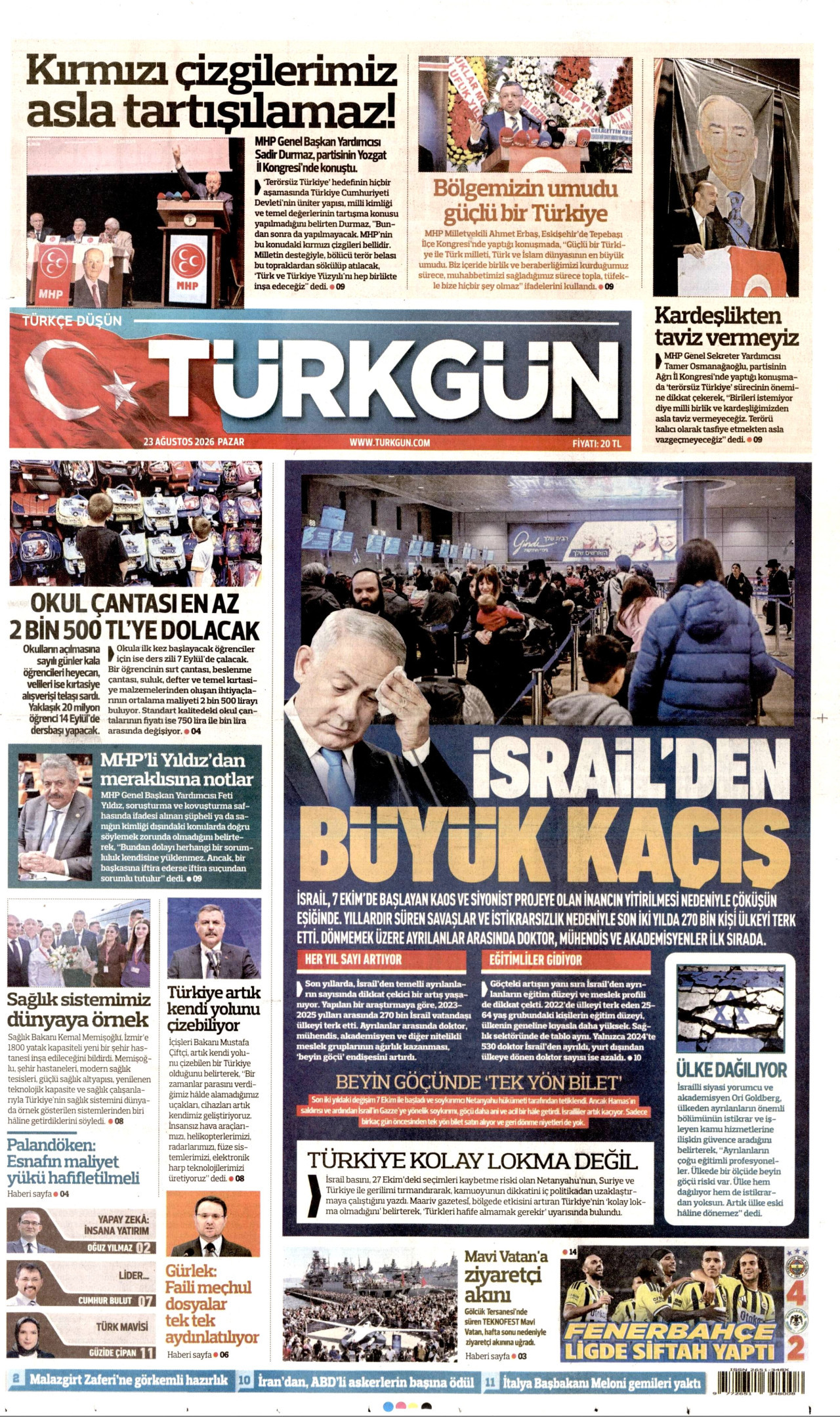 Gazeteler bugün ne yazdı? (23 Ağustos) - 9. fotoğraf