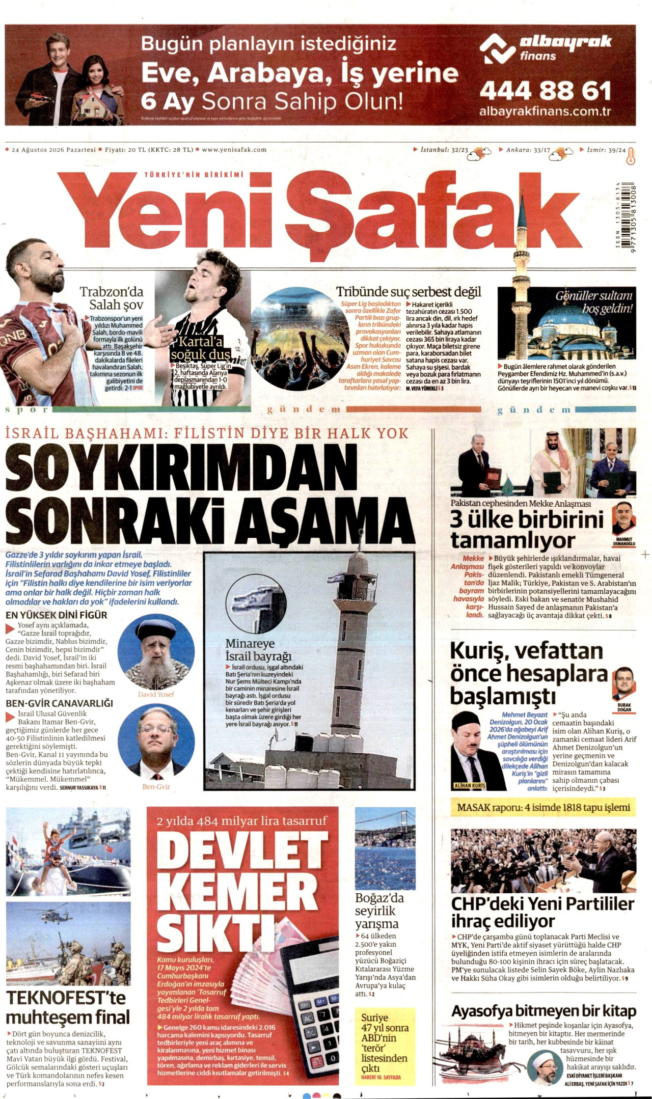 Gazeteler bugün ne yazdı? (24 Ağustos)  - 5. fotoğraf