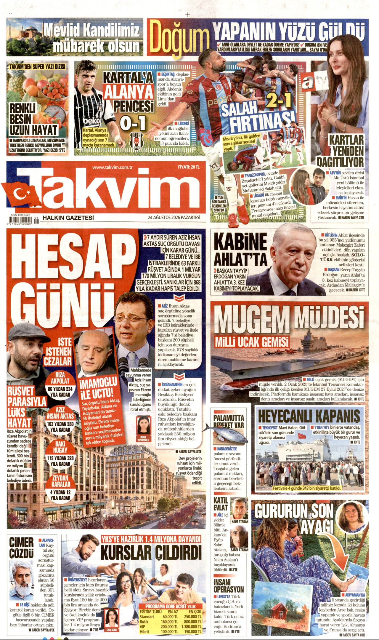 Gazeteler bugün ne yazdı? (24 Ağustos)  - 3. fotoğraf