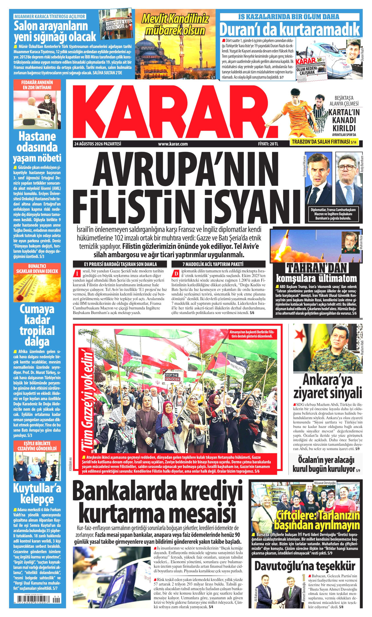 Gazeteler bugün ne yazdı? (24 Ağustos)  - 11. fotoğraf