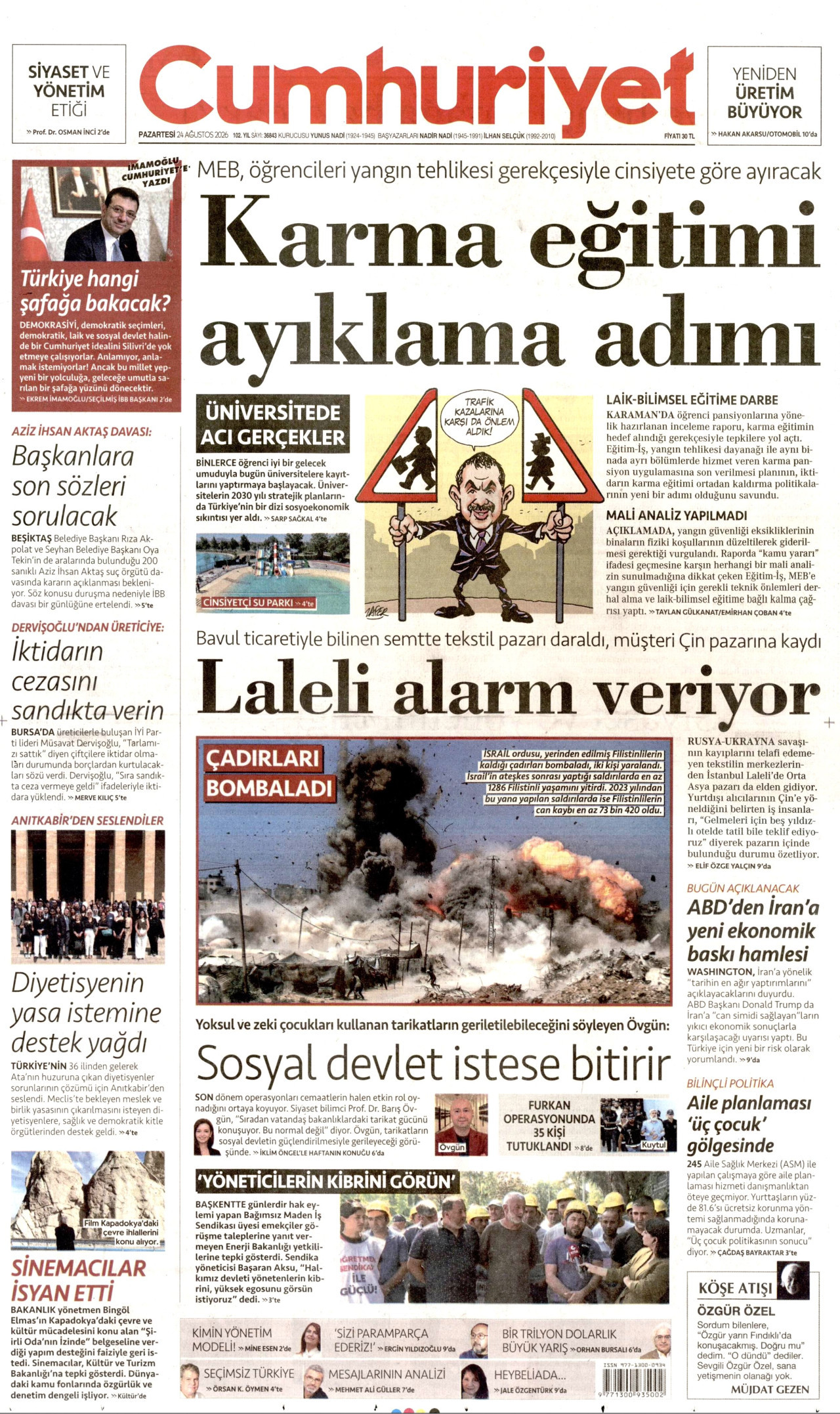 Gazeteler bugün ne yazdı? (24 Ağustos)  - 4. fotoğraf