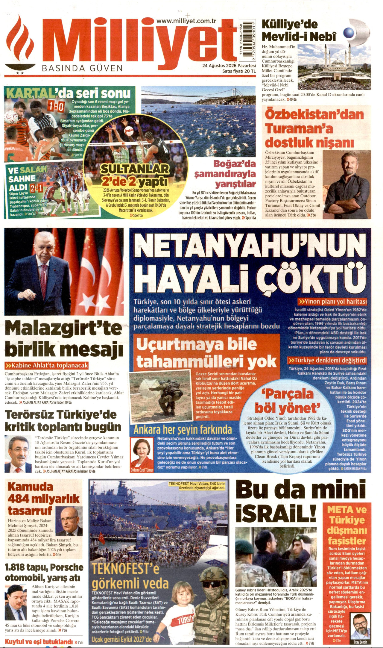 Gazeteler bugün ne yazdı? (24 Ağustos)  - 7. fotoğraf