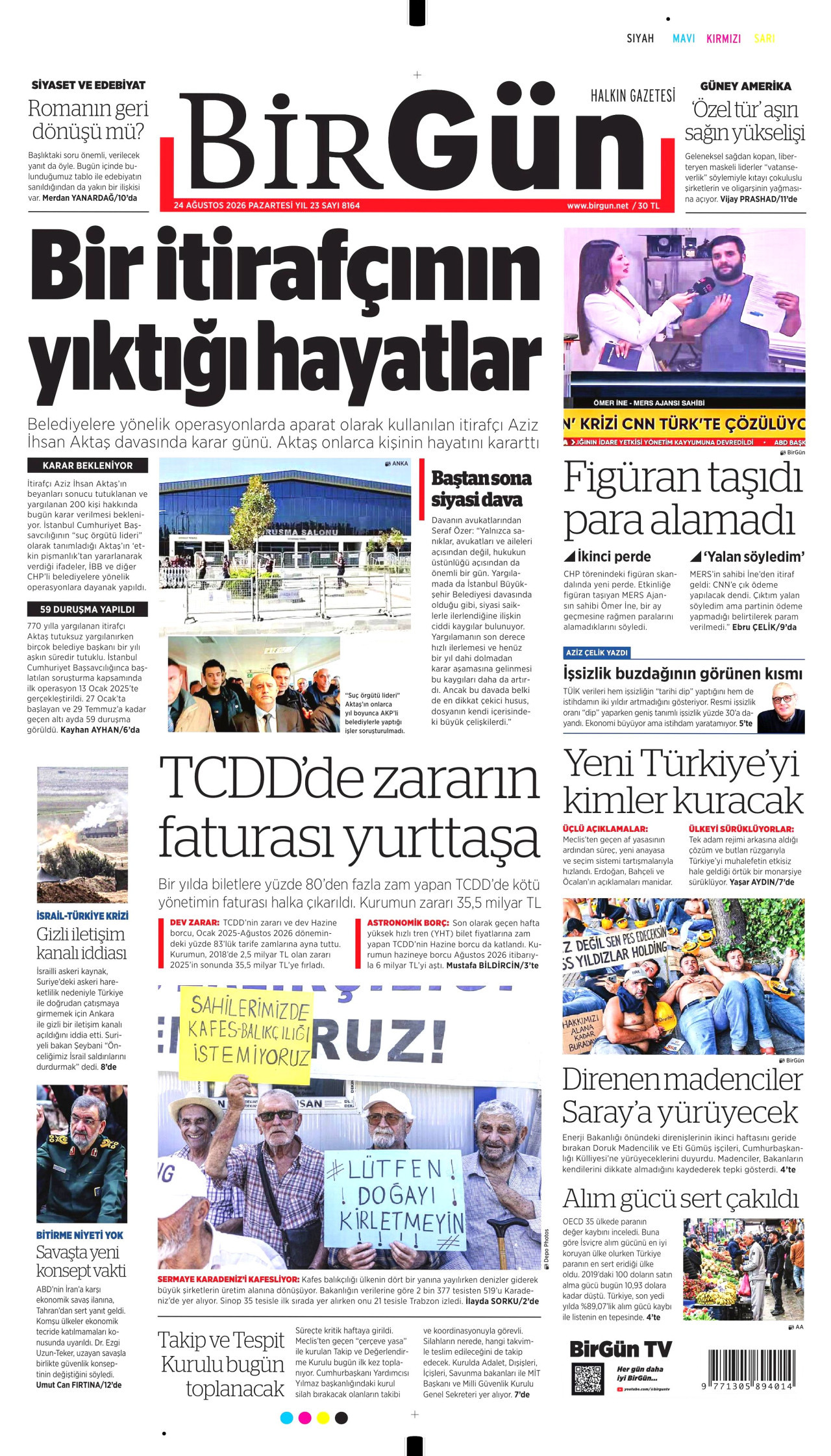Gazeteler bugün ne yazdı? (24 Ağustos)  - 1. fotoğraf