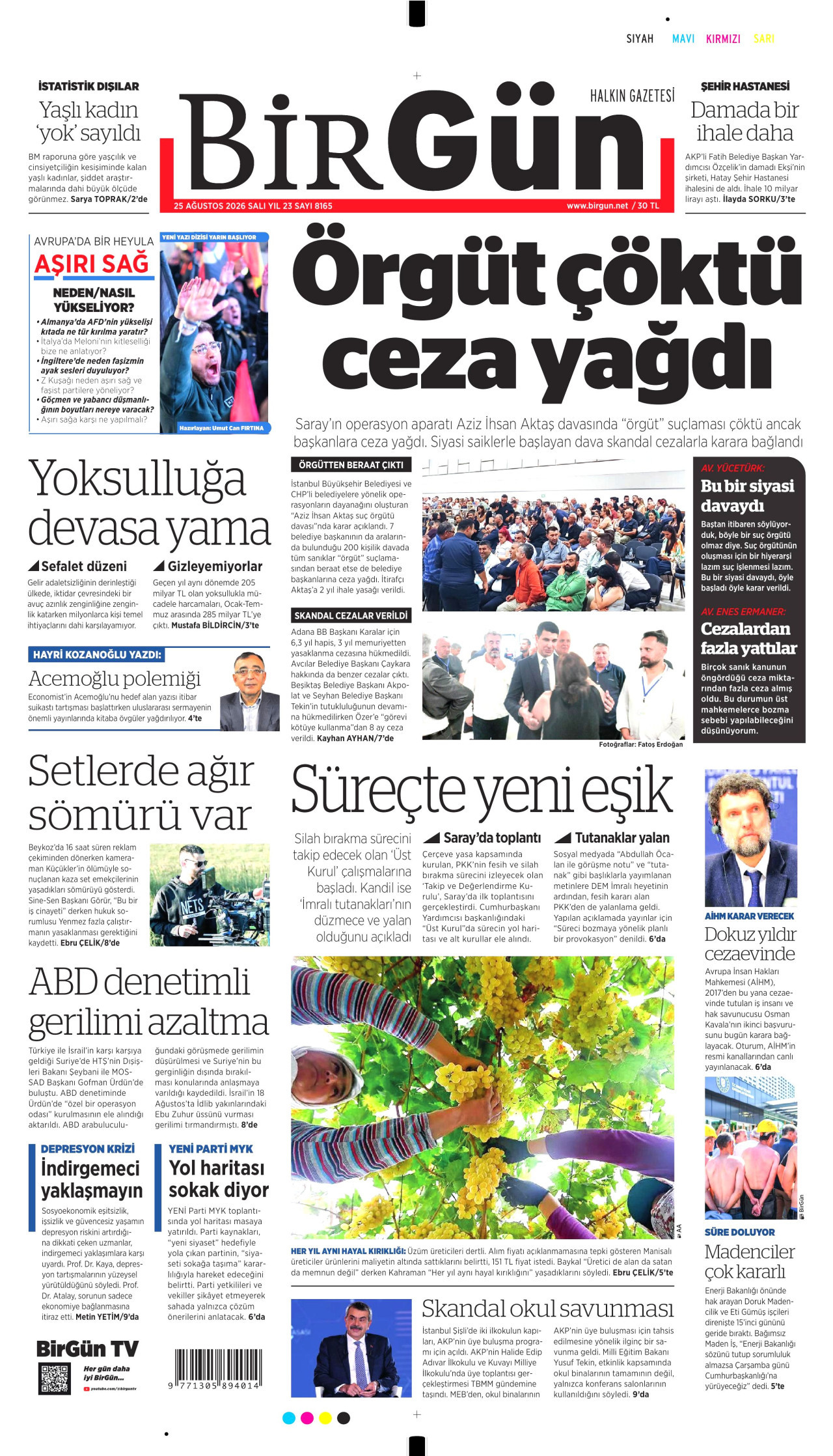 Gazeteler bugün ne yazdı? (25 Ağustos) - 1. fotoğraf