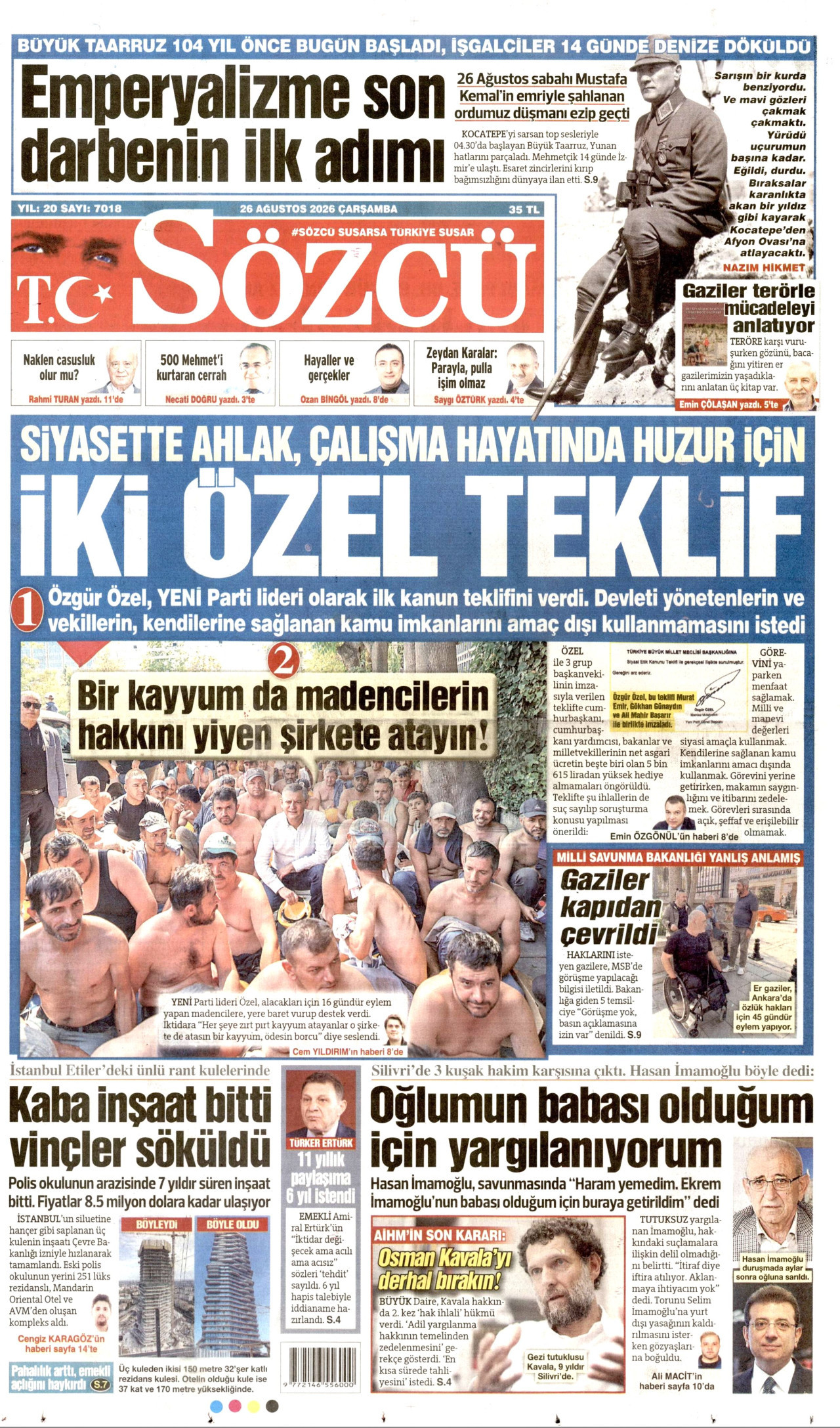 Gazeteler bugün ne yazdı? (26 Ağustos) - 3. fotoğraf