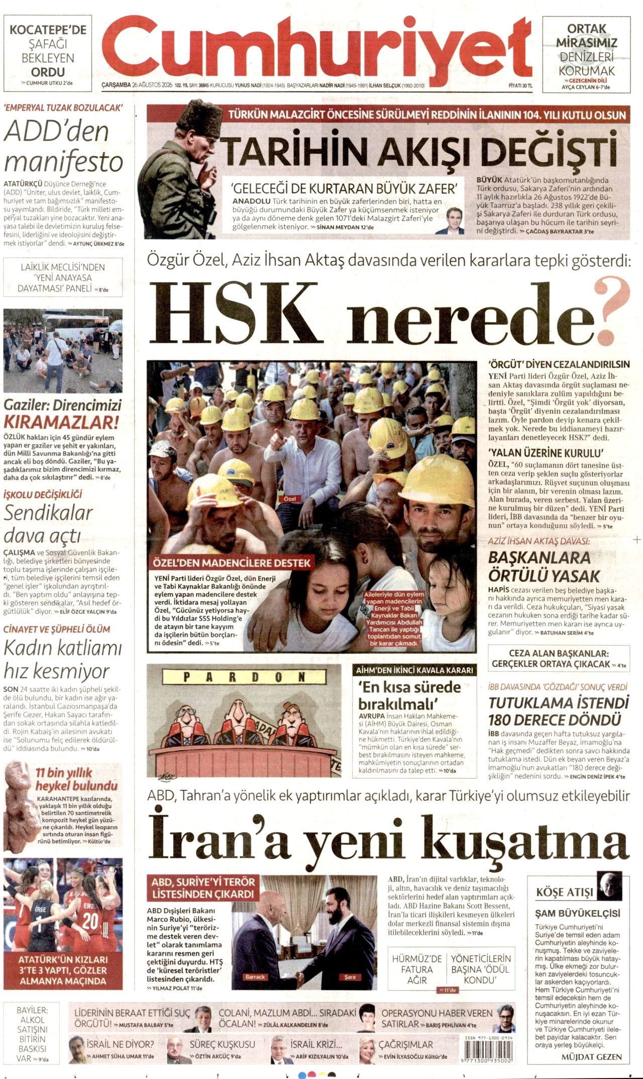 Gazeteler bugün ne yazdı? (26 Ağustos) - 4. fotoğraf