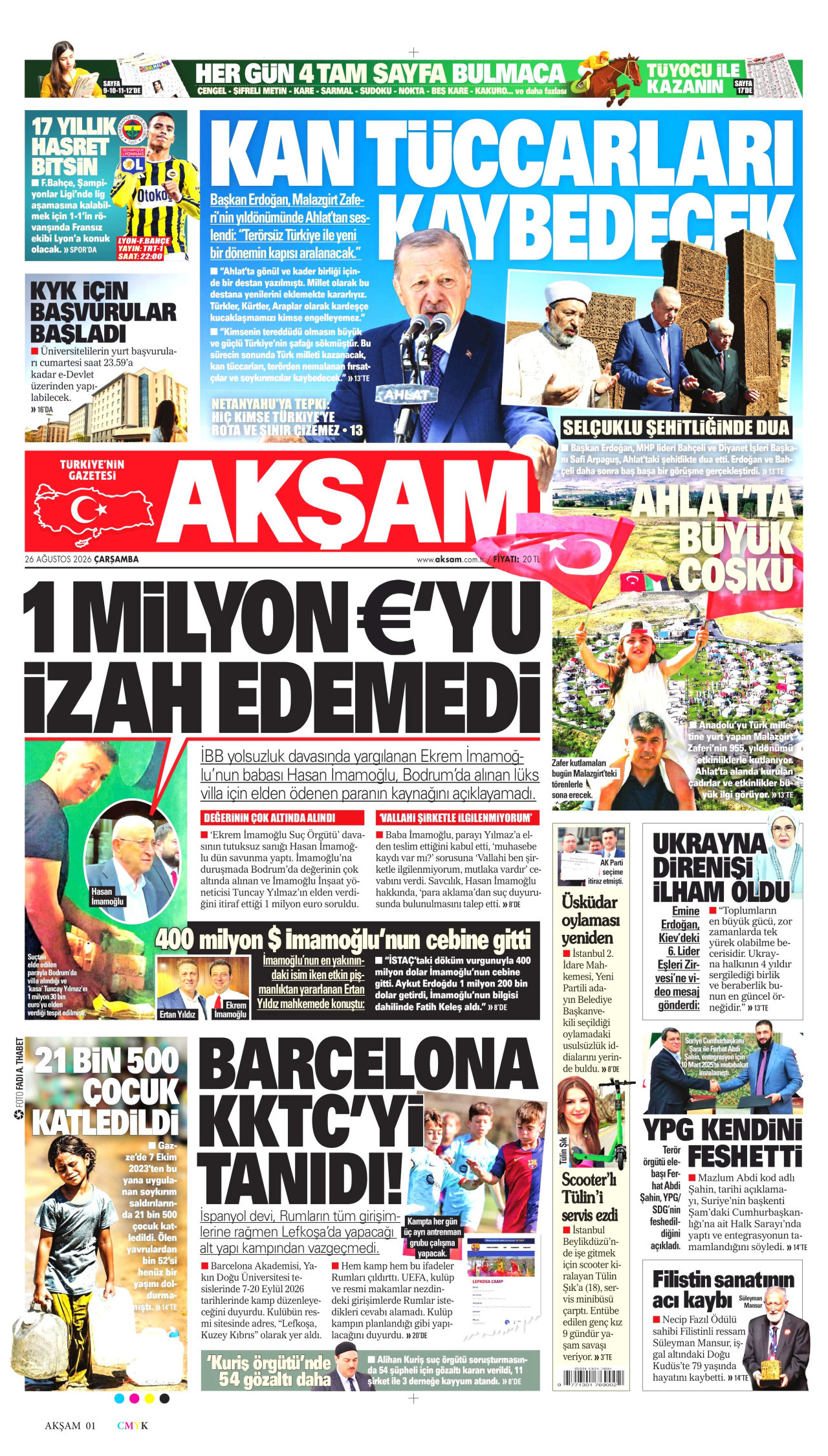 Gazeteler bugün ne yazdı? (26 Ağustos) - 7. fotoğraf