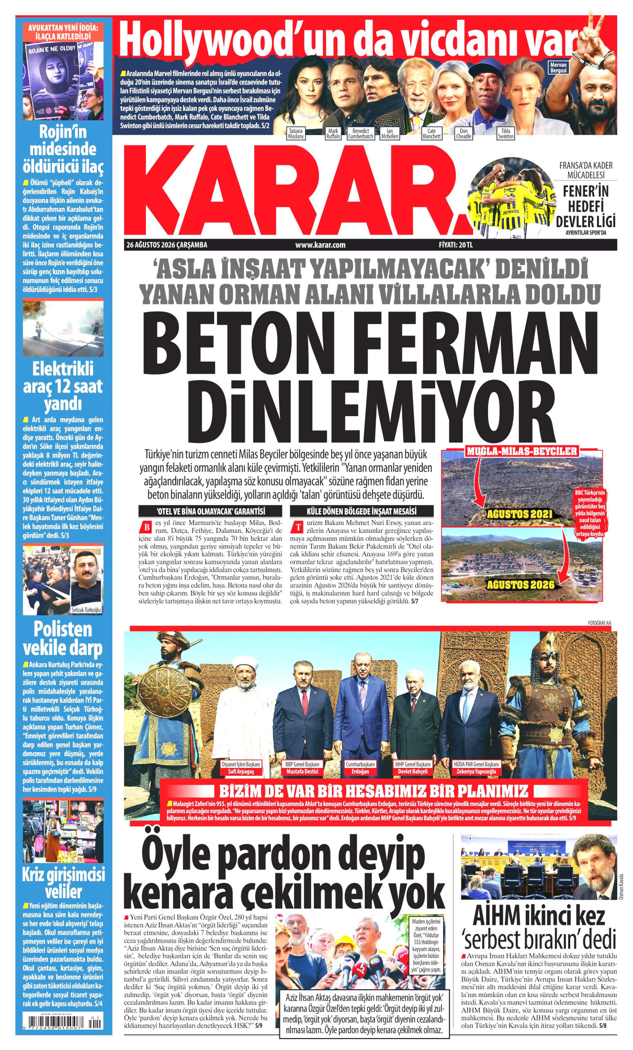 Gazeteler bugün ne yazdı? (26 Ağustos) - 9. fotoğraf