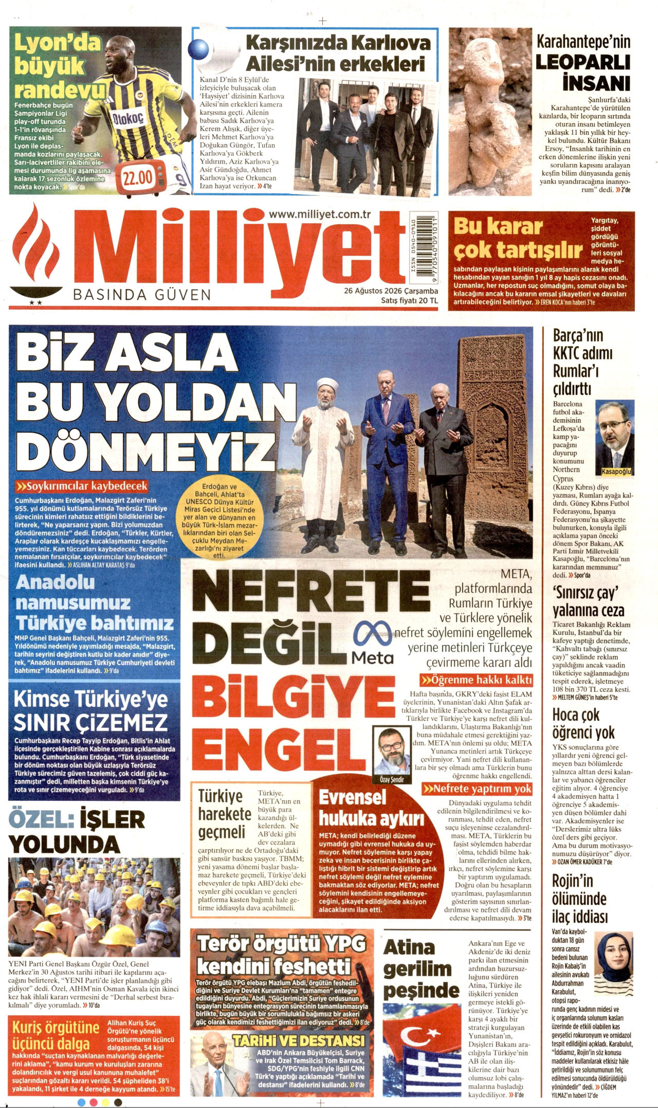 Gazeteler bugün ne yazdı? (26 Ağustos) - 6. fotoğraf
