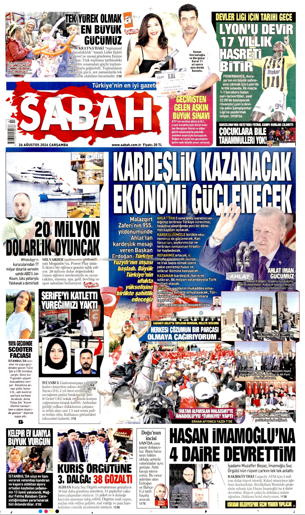 Gazeteler bugün ne yazdı? (26 Ağustos) - 2. fotoğraf