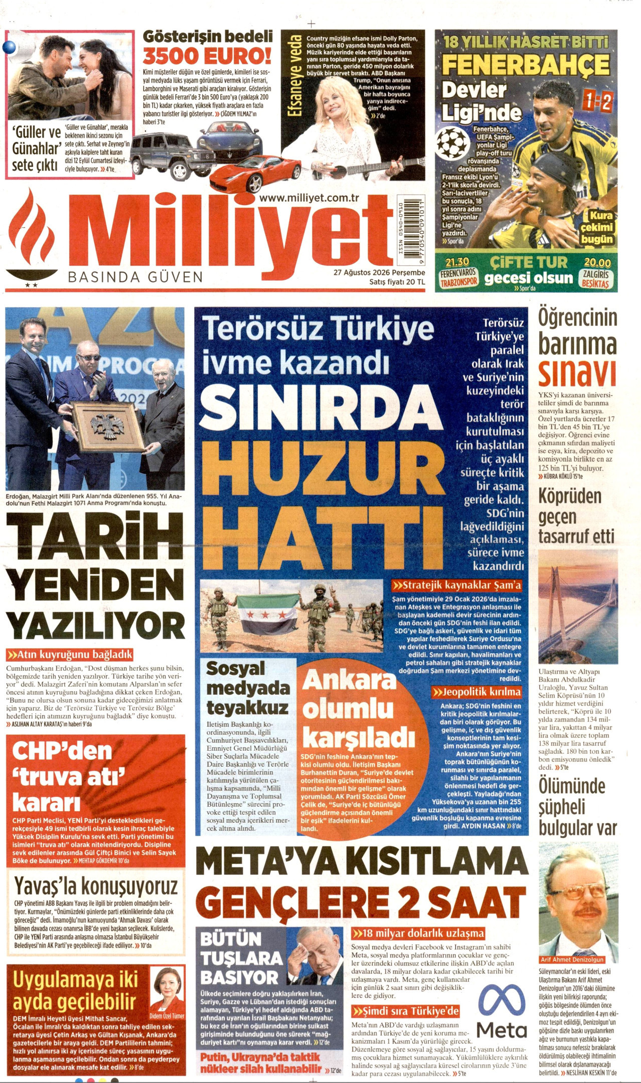 Gazeteler bugün ne yazdı? (27 Ağustos) - 7. fotoğraf