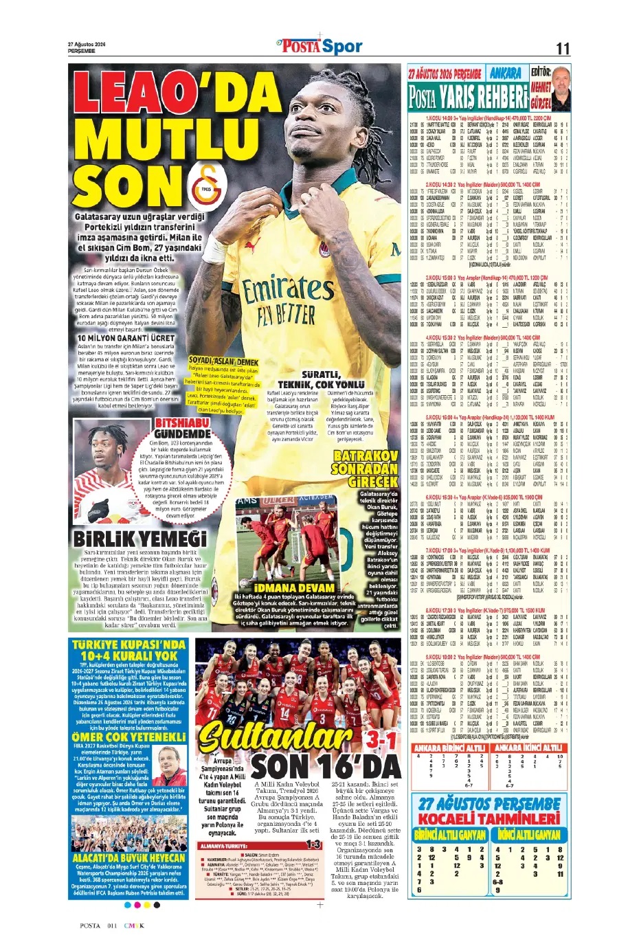 Sen Fener'in kim olduğunu BiLYON mu! Spor basını bugün ne yazdı? (27 Ağustos) - 10. fotoğraf