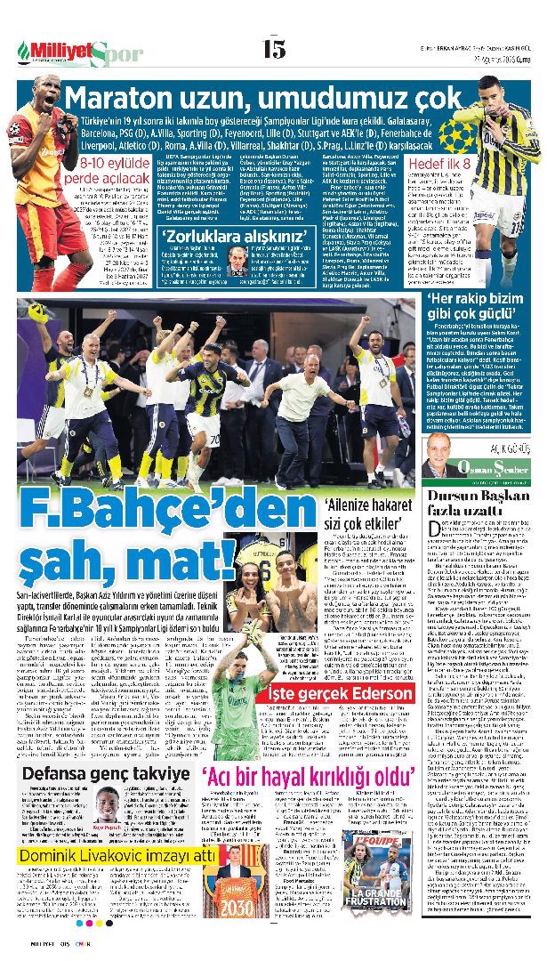 Devler Ligi hediyesi Ferdi | Spor manşetleri - 18. fotoğraf
