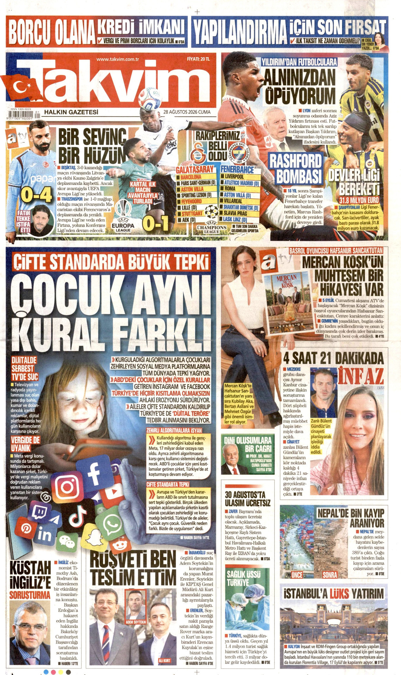 Gazeteler bugün ne yazdı? (28 Ağustos) - 6. fotoğraf
