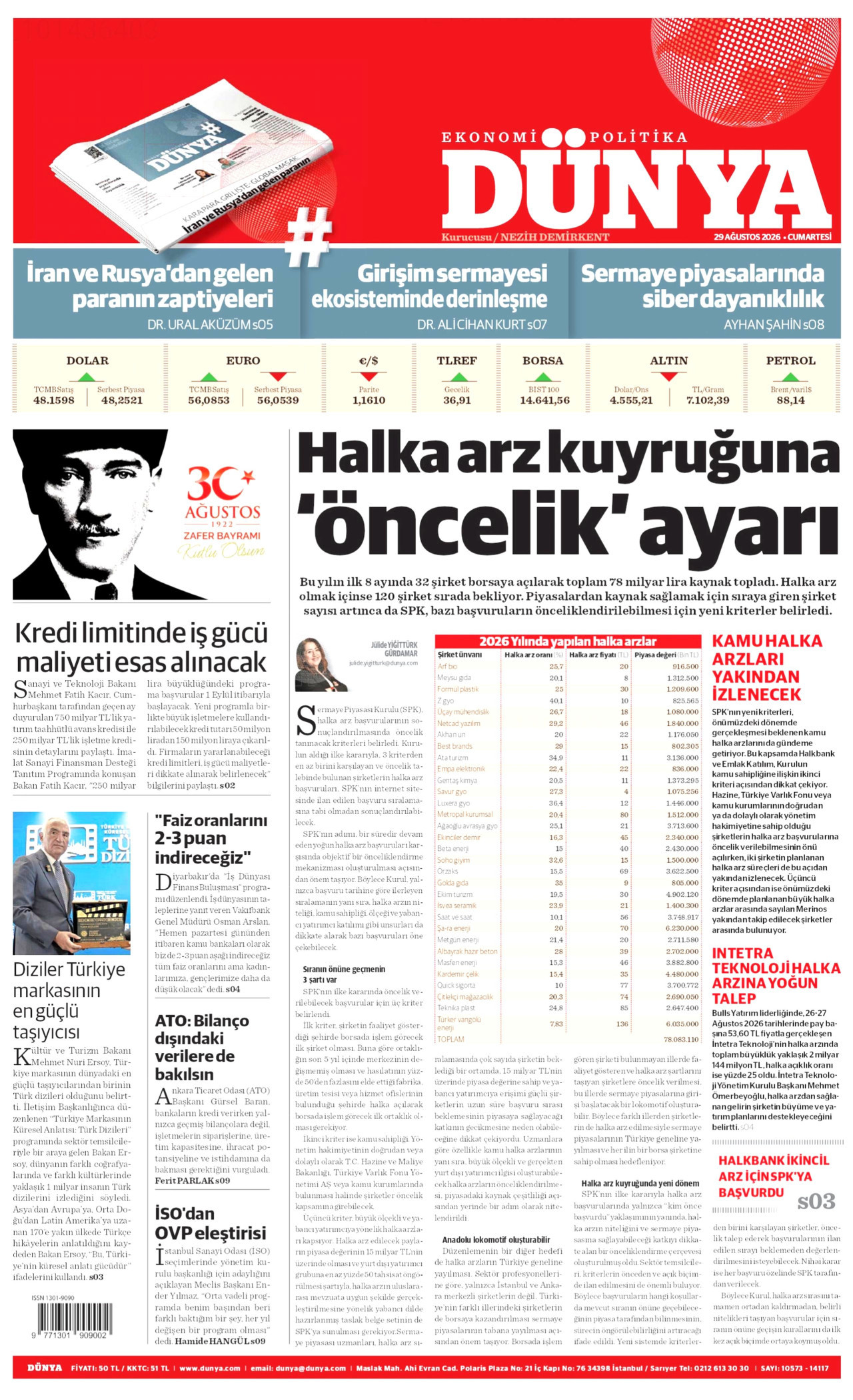 Gazeteler bugün ne yazdı? (29 Ağustos) - 1. fotoğraf