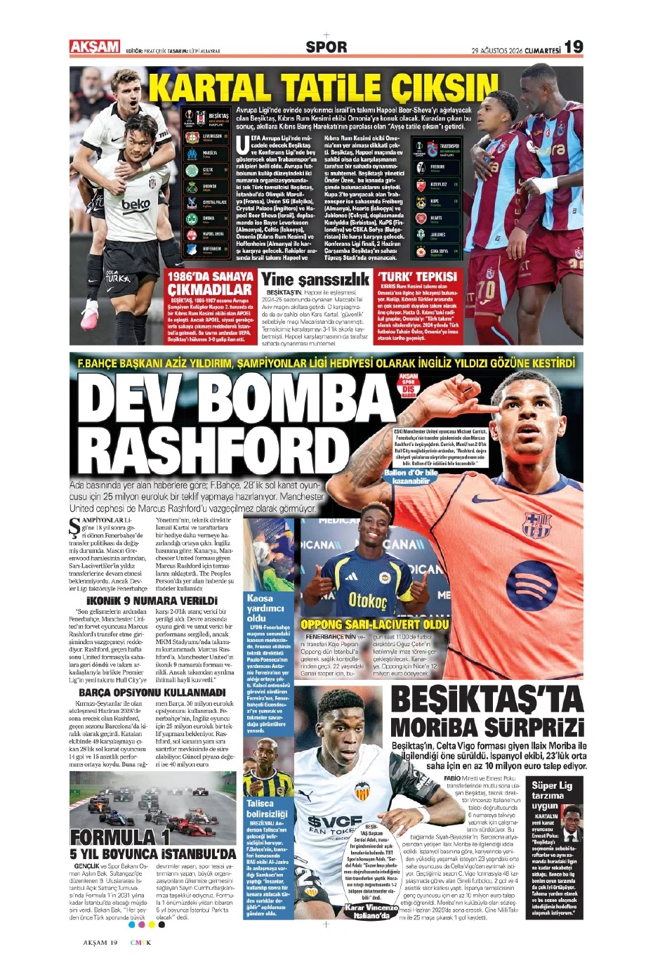 Aslanım Leao! Spor basını bugün ne yazdı? (29 Ağustos) - 1. fotoğraf