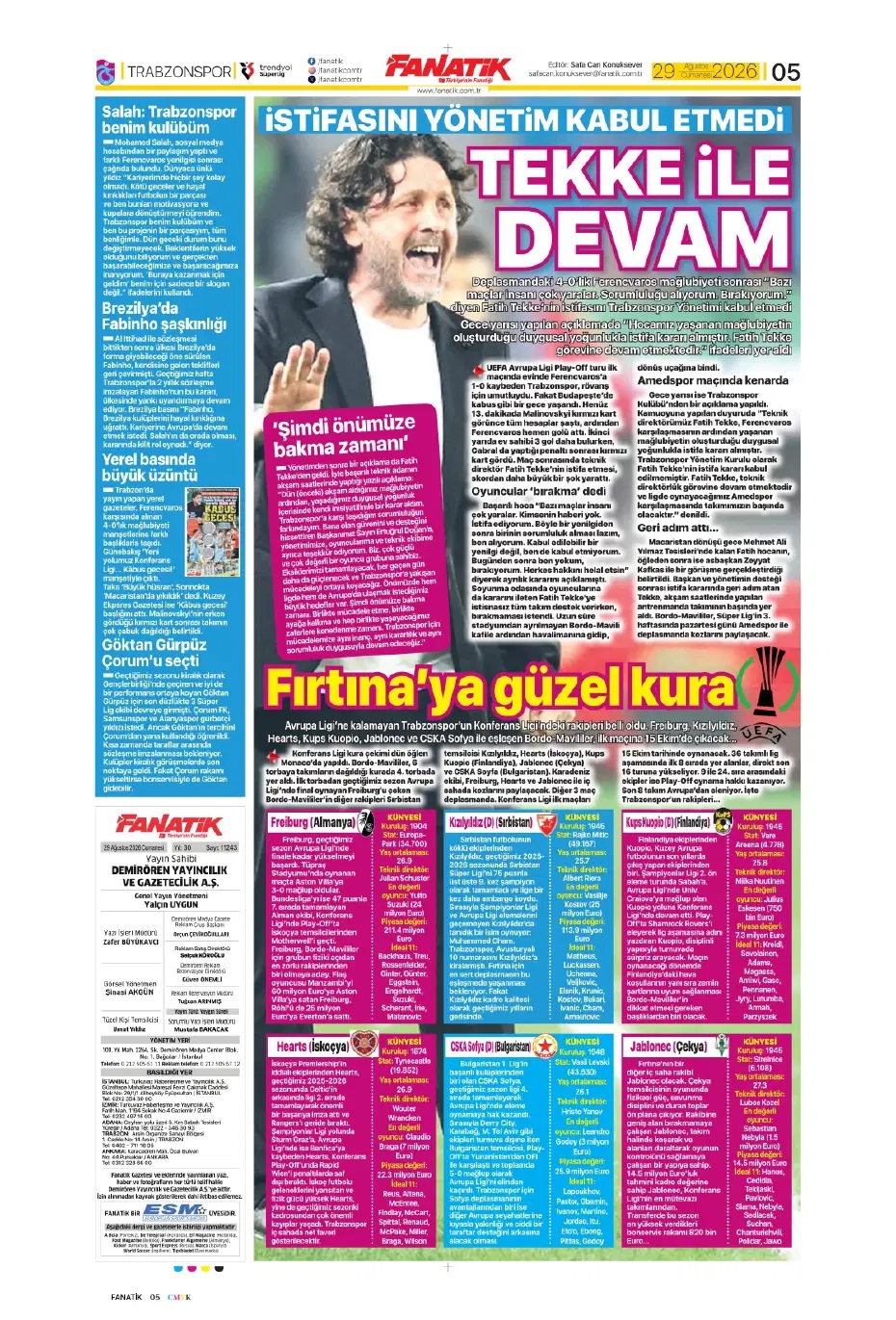Aslanım Leao! Spor basını bugün ne yazdı? (29 Ağustos) - 2. fotoğraf